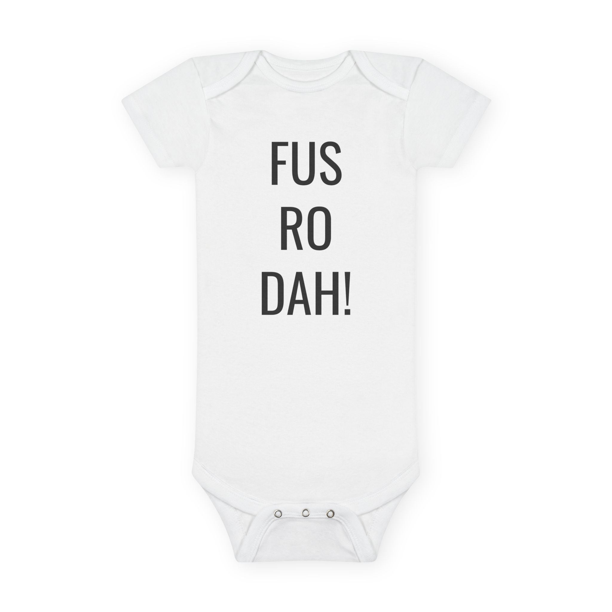 Dragonborn 'FUS RO DAH!'  Onesie® Organic Baby Bodysuit