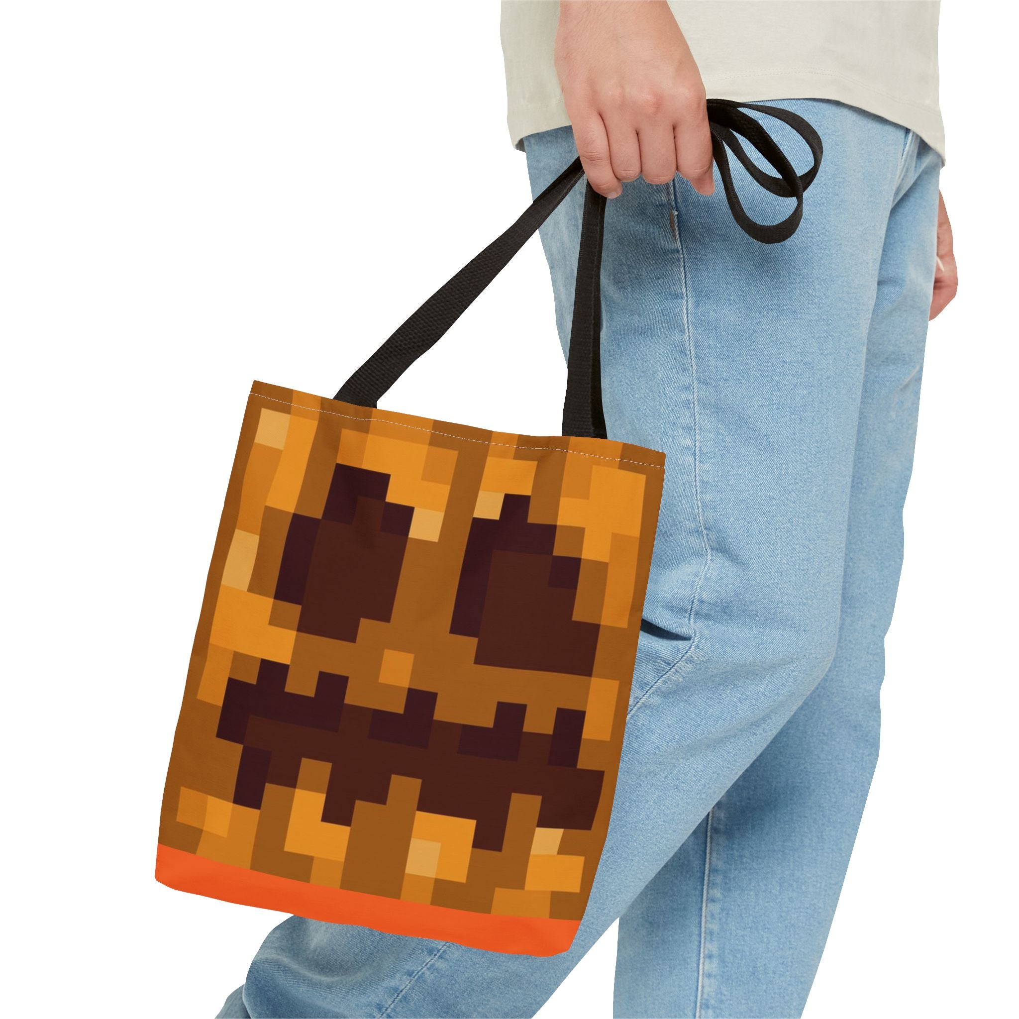 Minecraft Jack O Lantern inspired pumpkin Tote Bag (AOP) Perfect for  Halloween