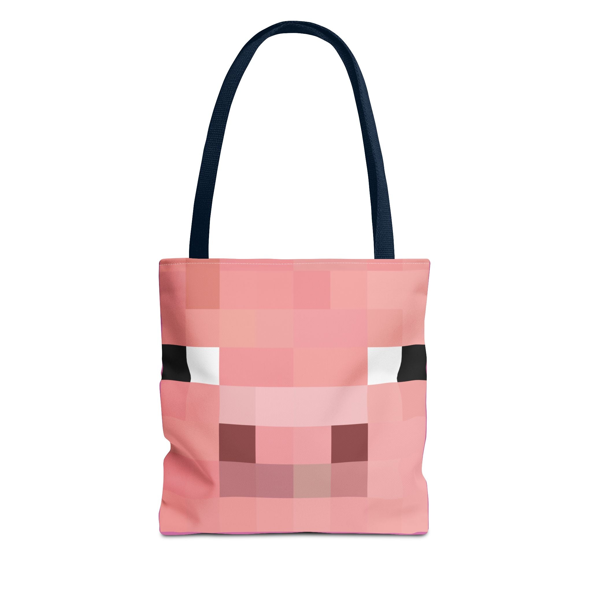 Minecraft inspired Pig Tote Bag (AOP) Perfect for  Halloween