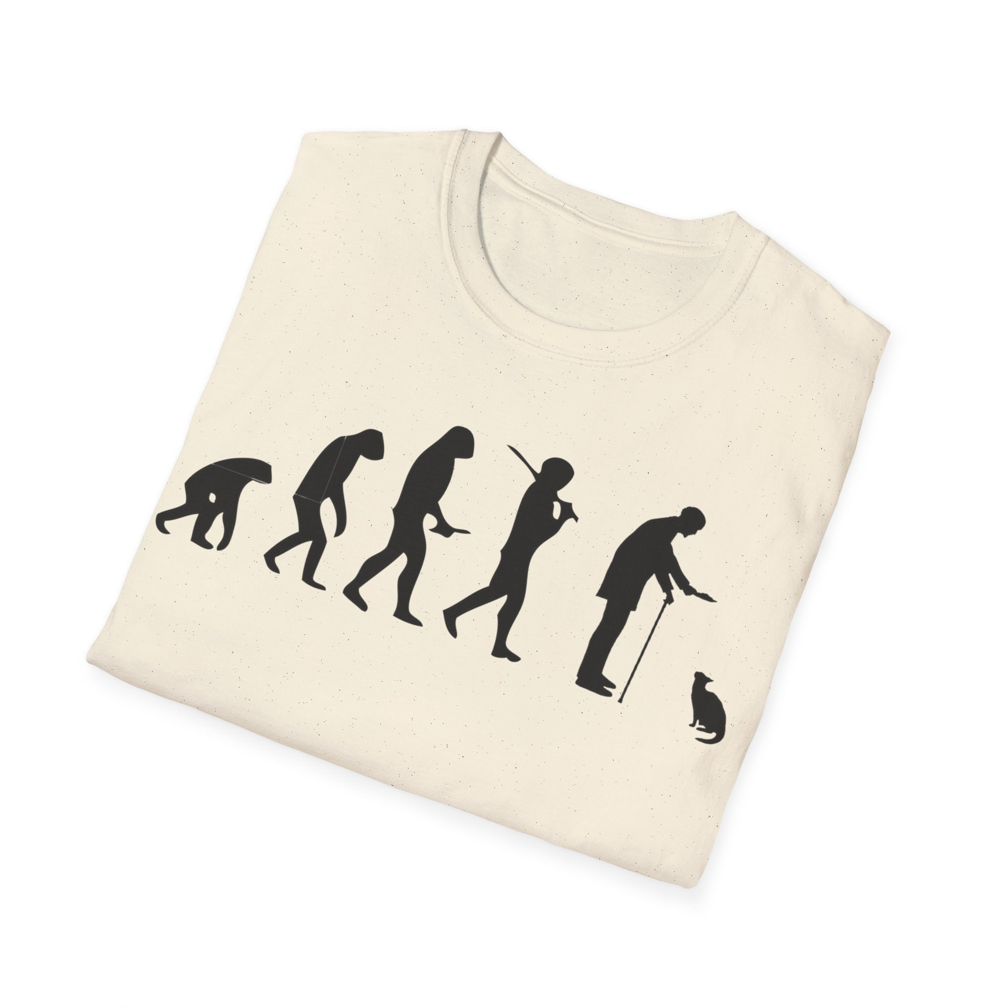 Cat Lover evolution Unisex Softstyle T-Shirt