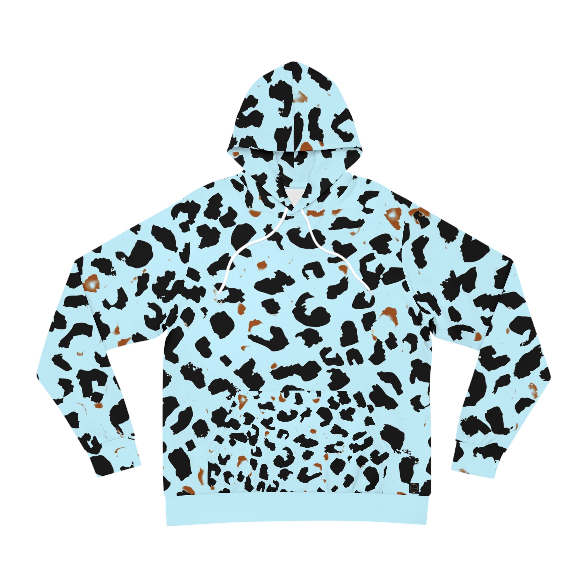 Fabled Fashion Blue Leopardskin Unisex Hoodie (AOP)