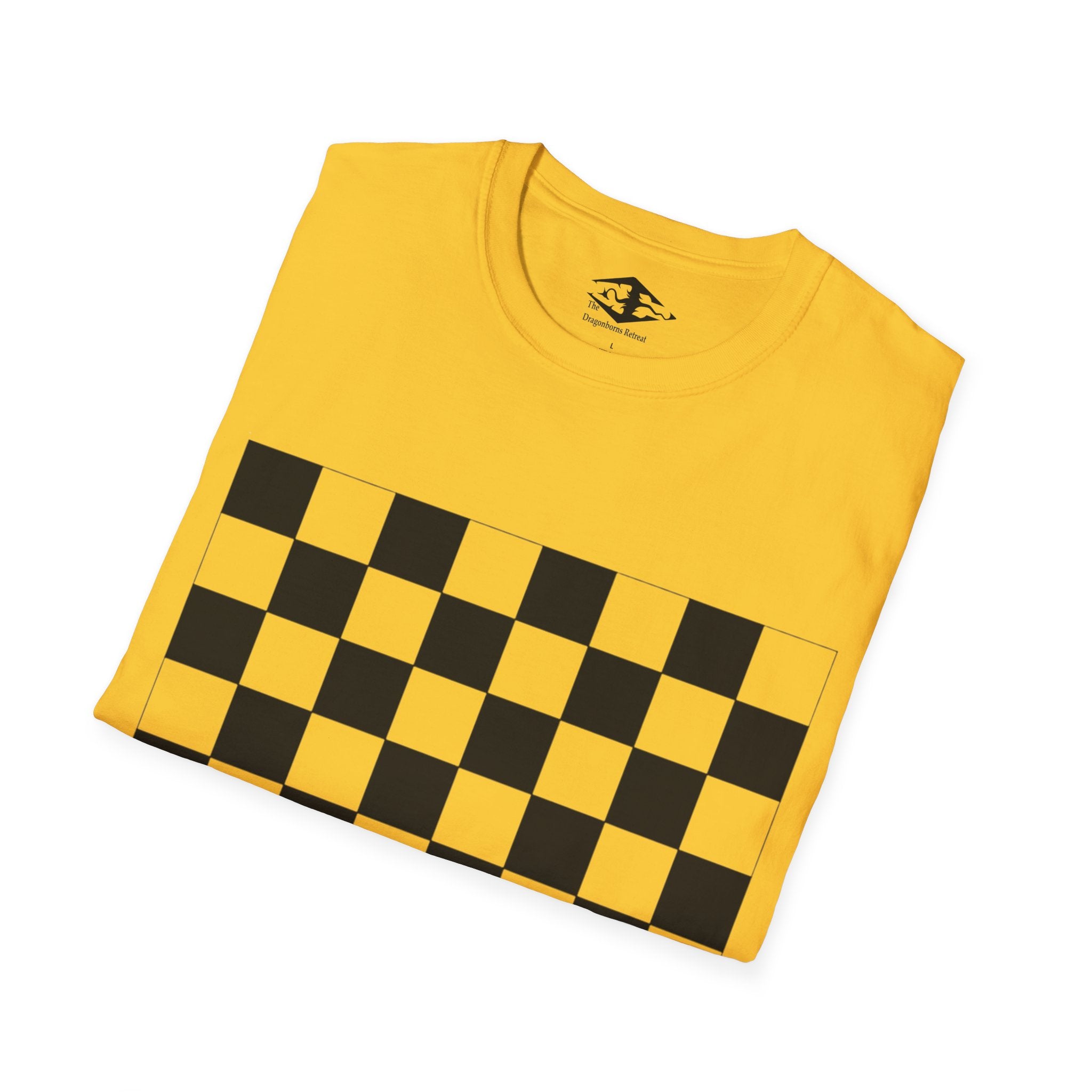 Travel Chess Board Unisex Softstyle T-Shirt (pieces not included)
