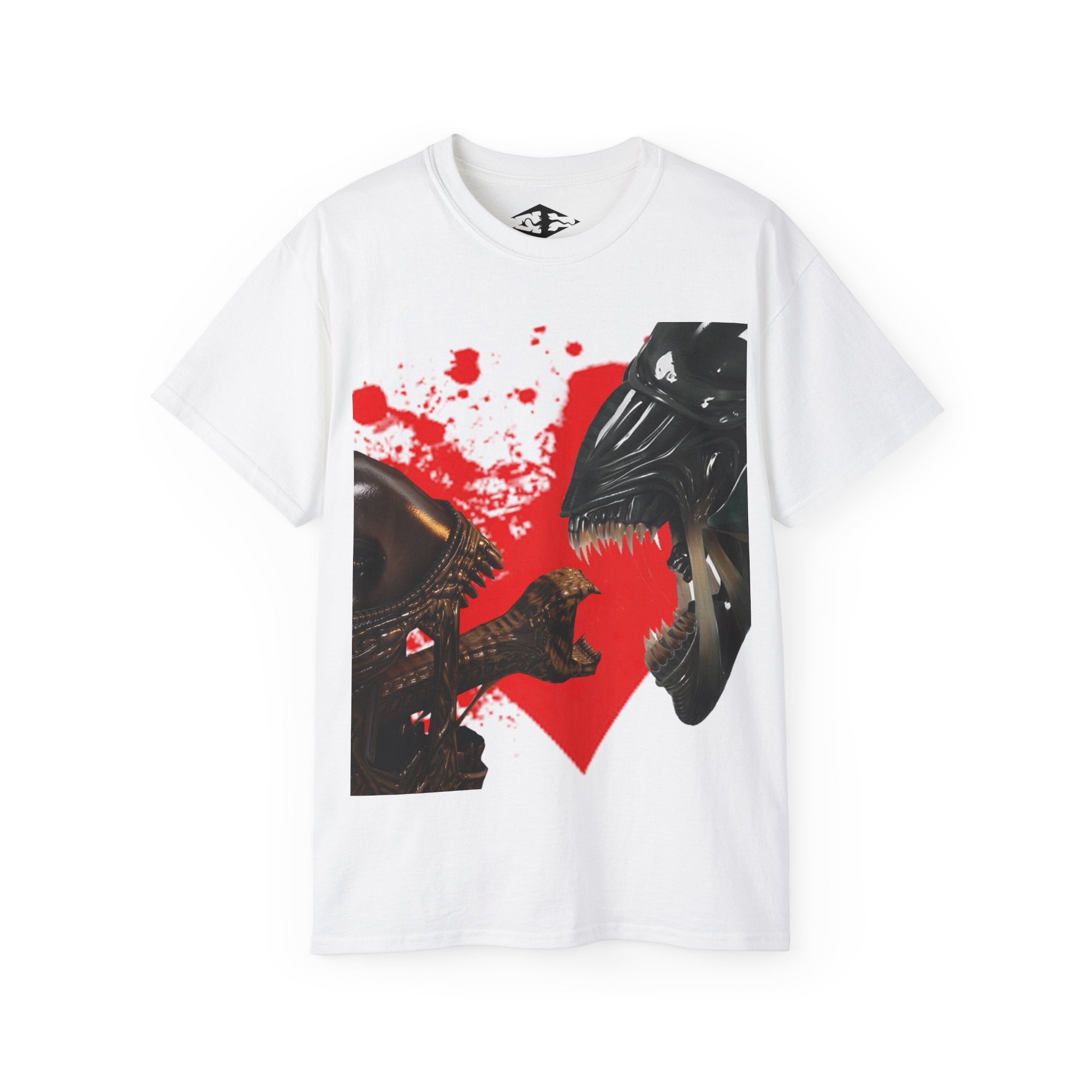 Aliens 'Love at first bite' Funny Unisex Ultra Cotton Tee