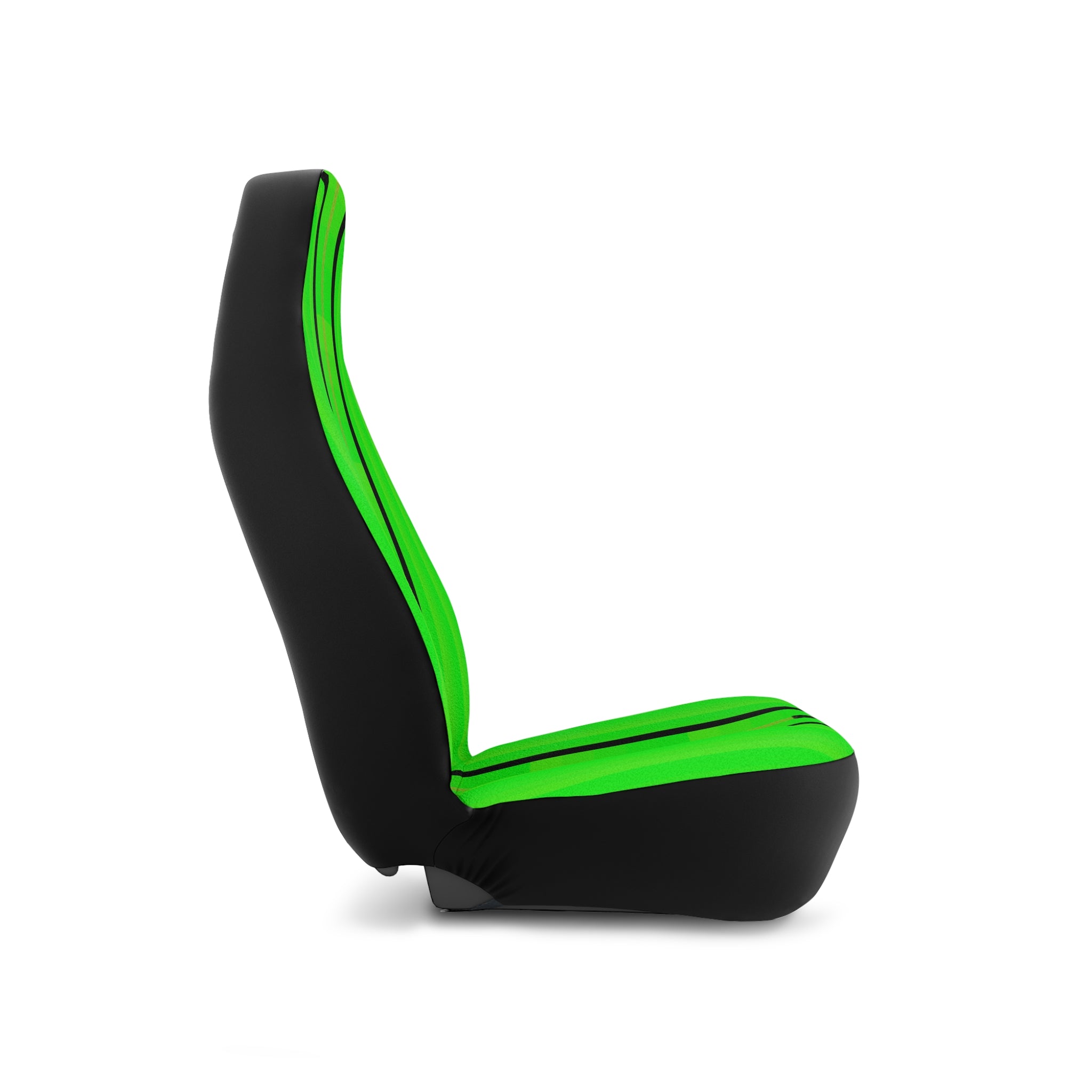 Fabled Fashion Hi Vis Green with Celtic Knot Racing stripe print Car Seat Covers