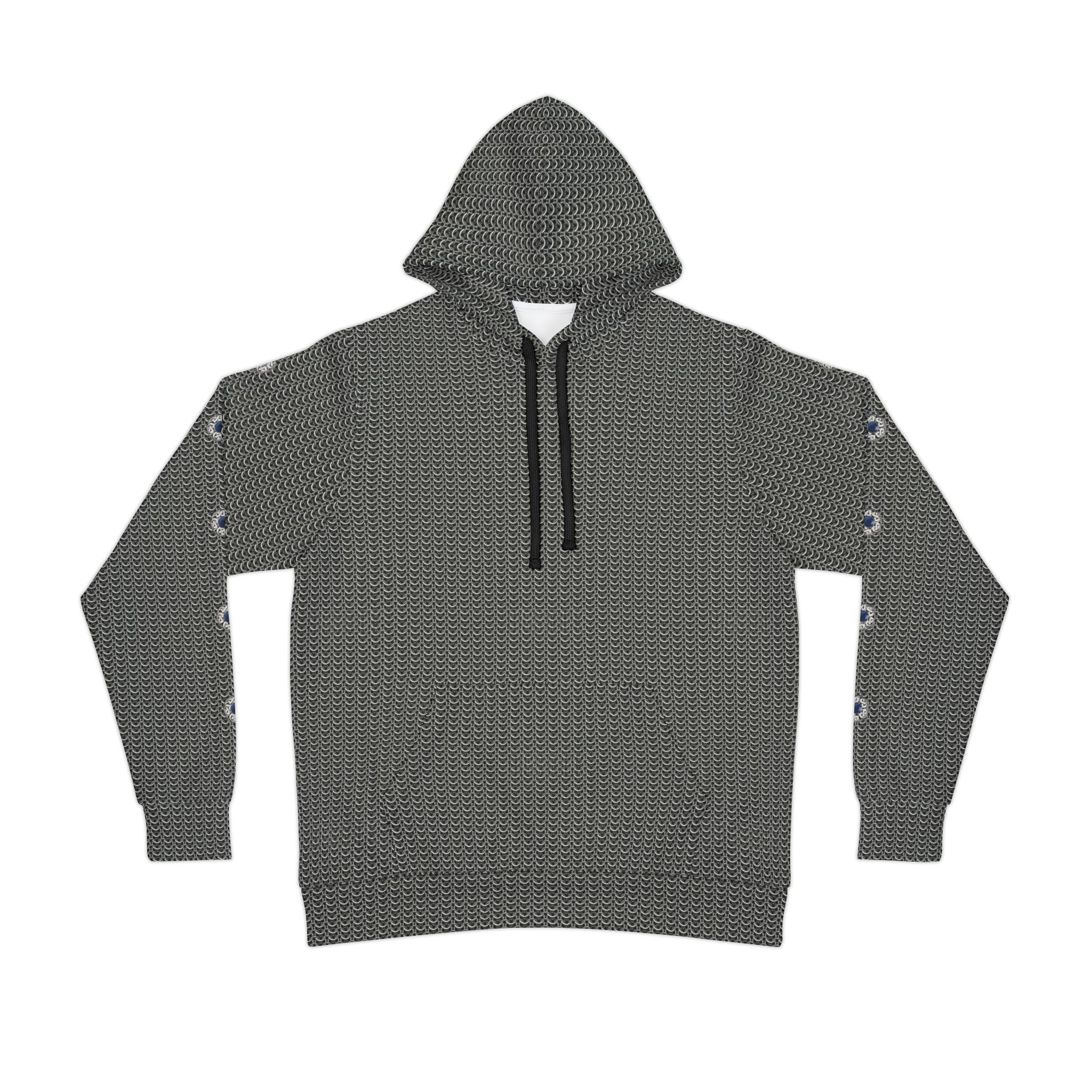 Fabled Fashion Chainmail effect Athletic Hoodie (AOP)