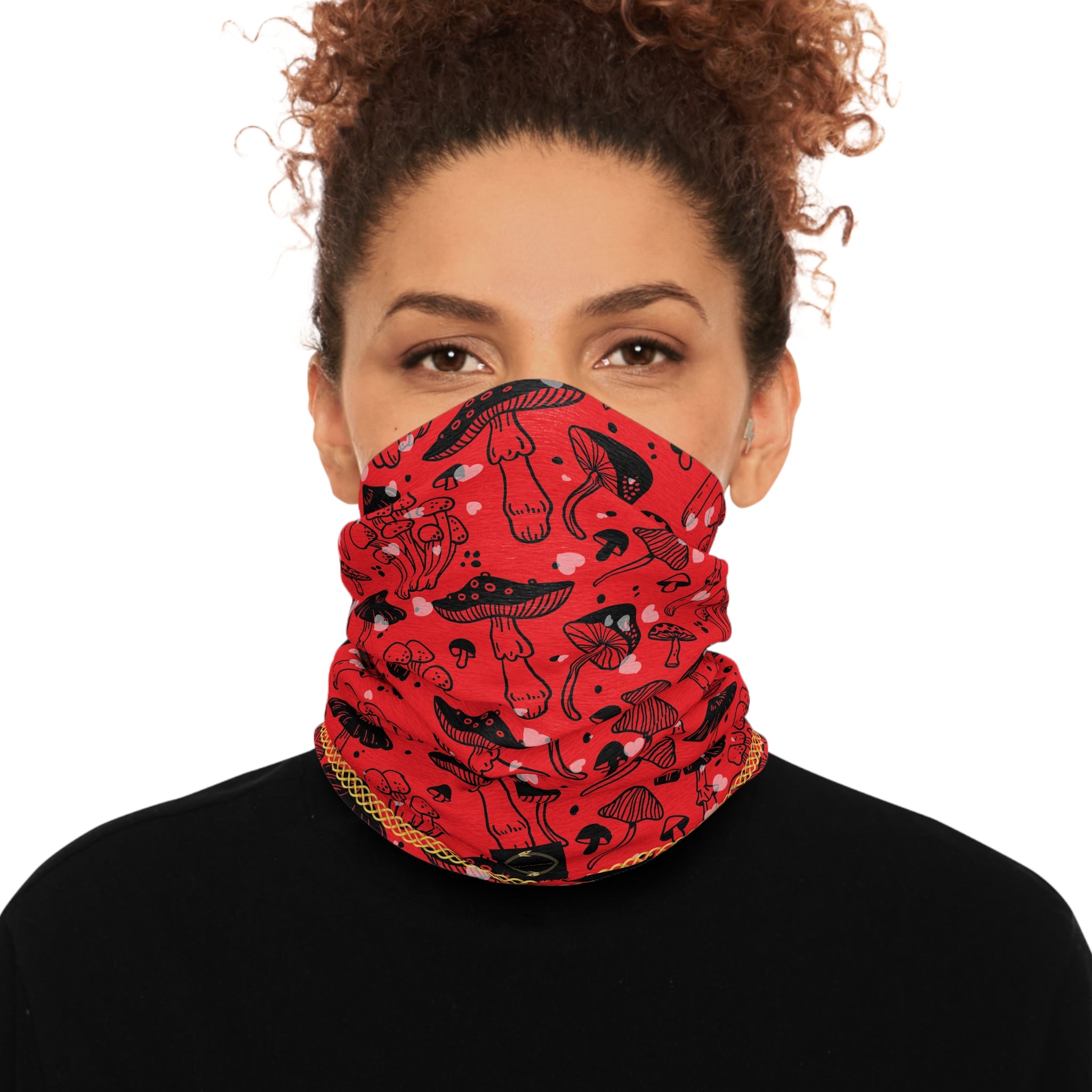 Fabled Fashion Mushrooms and Toadstool Print Tube Scarf