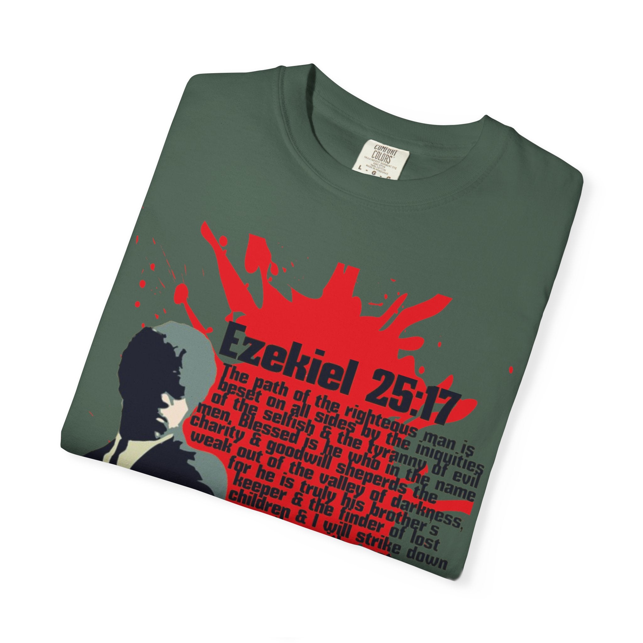Pulp Fiction inspired Ezekiel 25:17 Unisex Garment-Dyed T-shirt