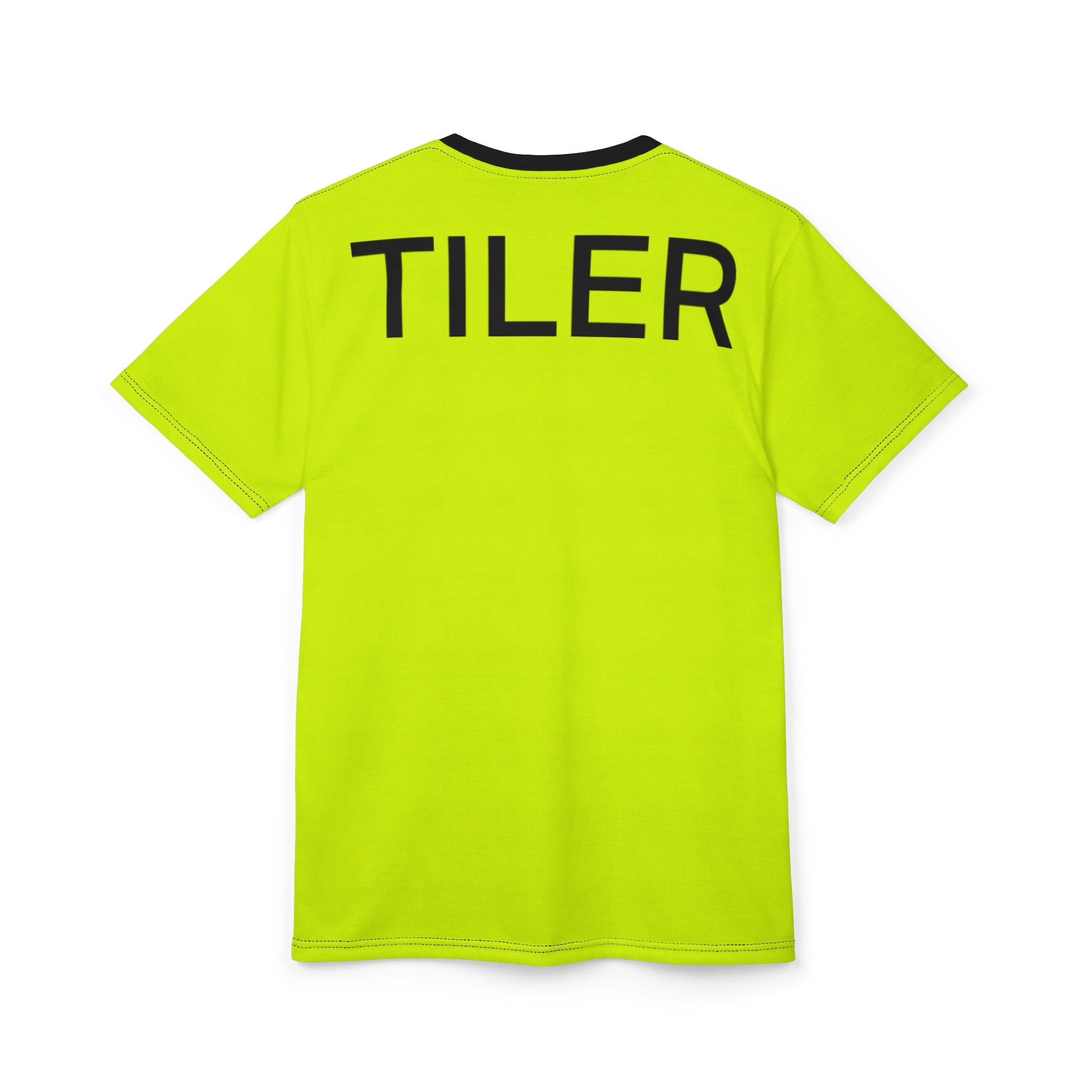 Contractor HI VIS T-shirt (Fully customisable) Unisex Cut & Sew Tee (AOP)
