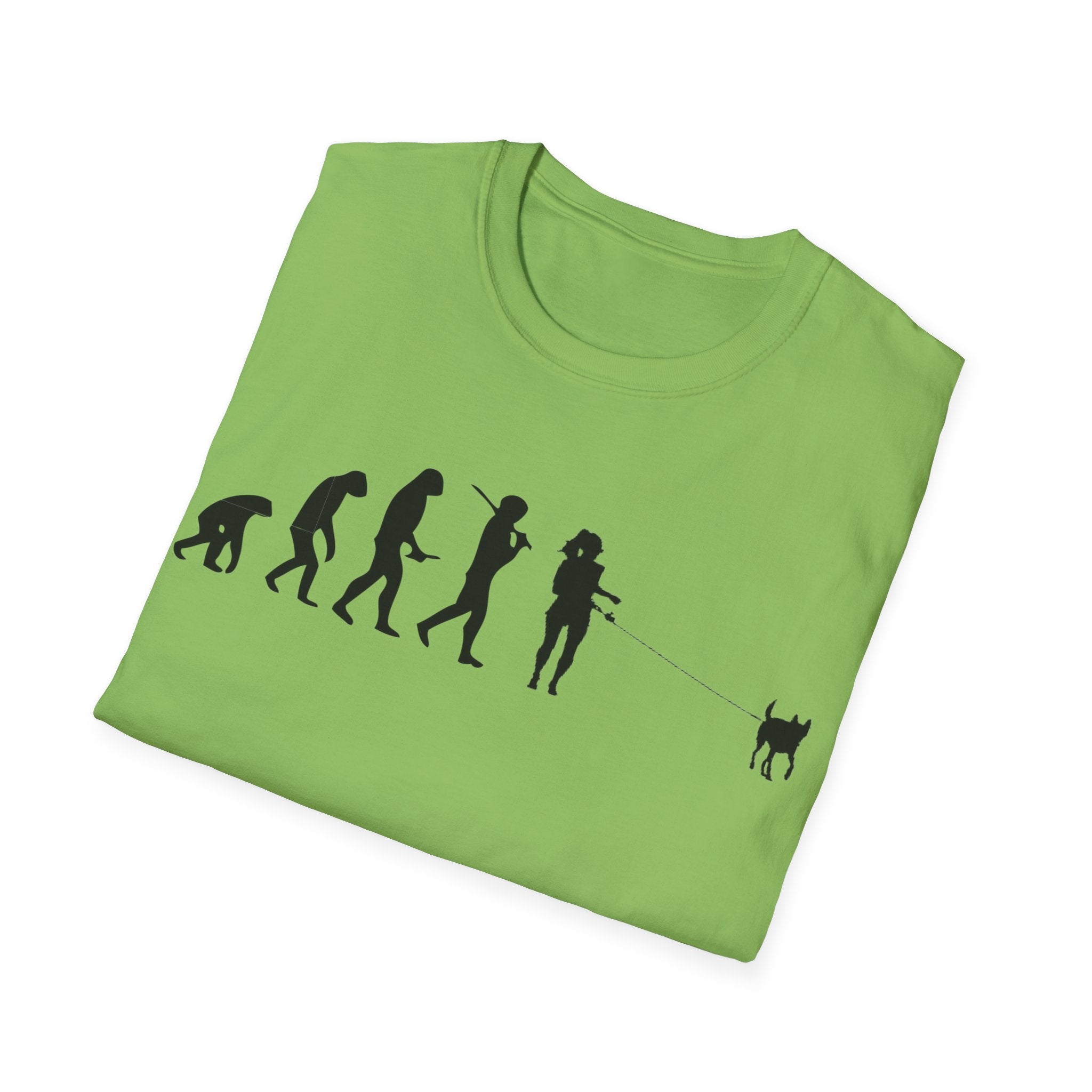 Dog walker evolution Unisex Softstyle T-Shirt