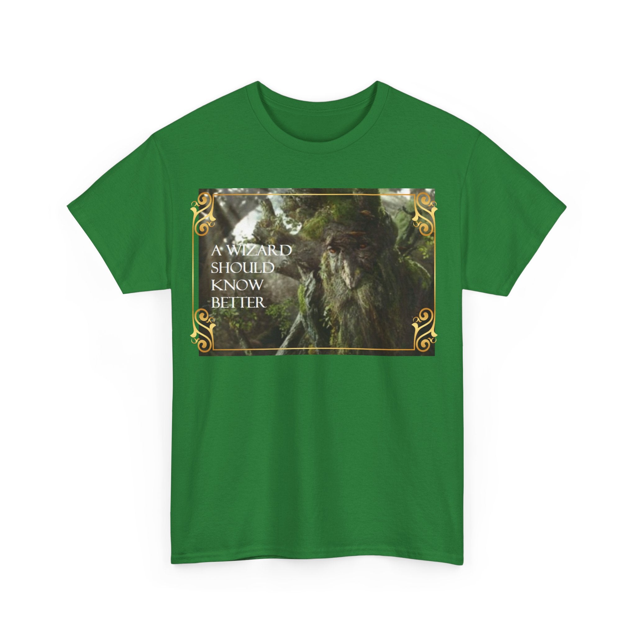 Lord of the rings Treebeard 'A wizard should know better' Funny Unisex Heavy Cotton Tee