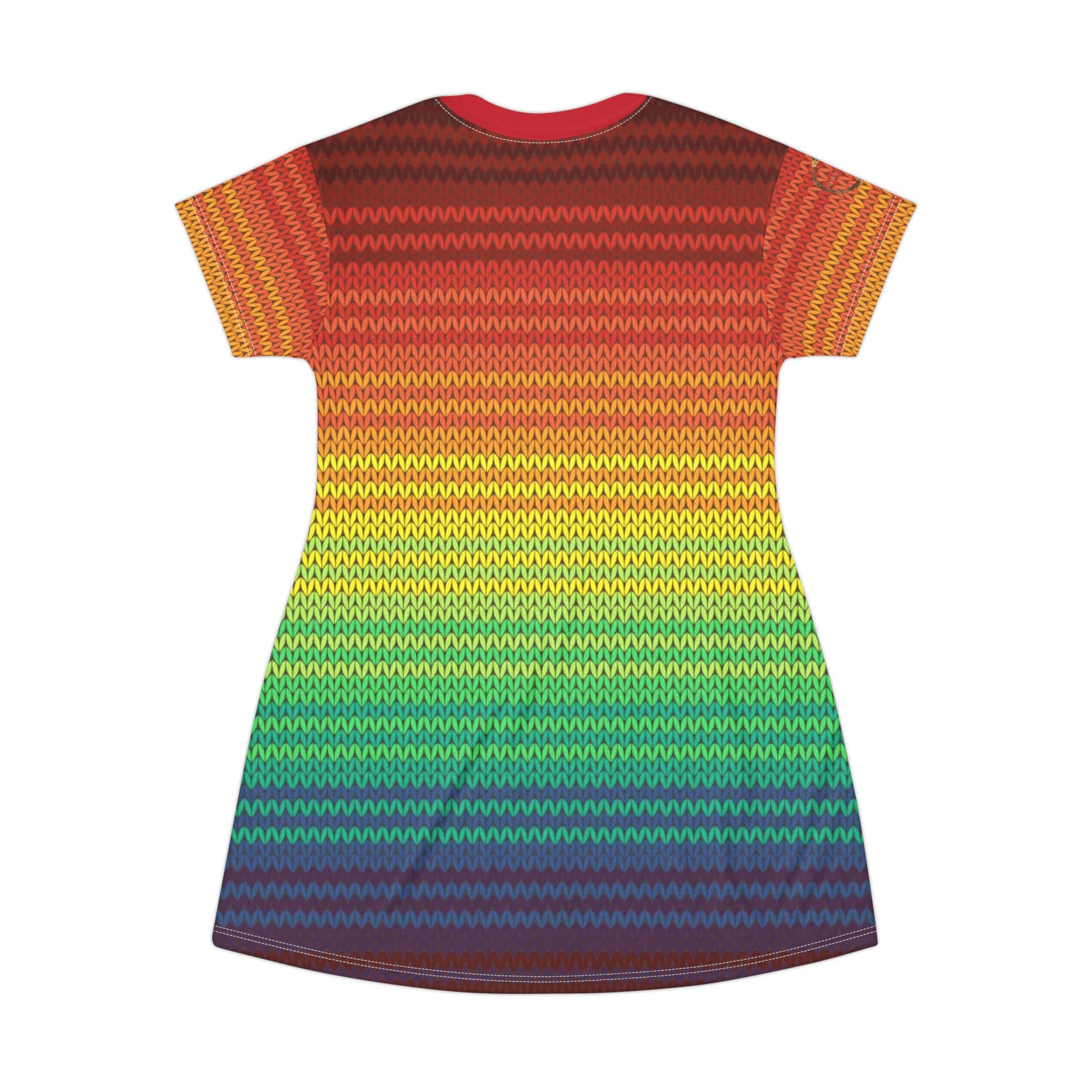 Fabled Fashion Mexican Poncho style All Over Print T-Shirt Dress