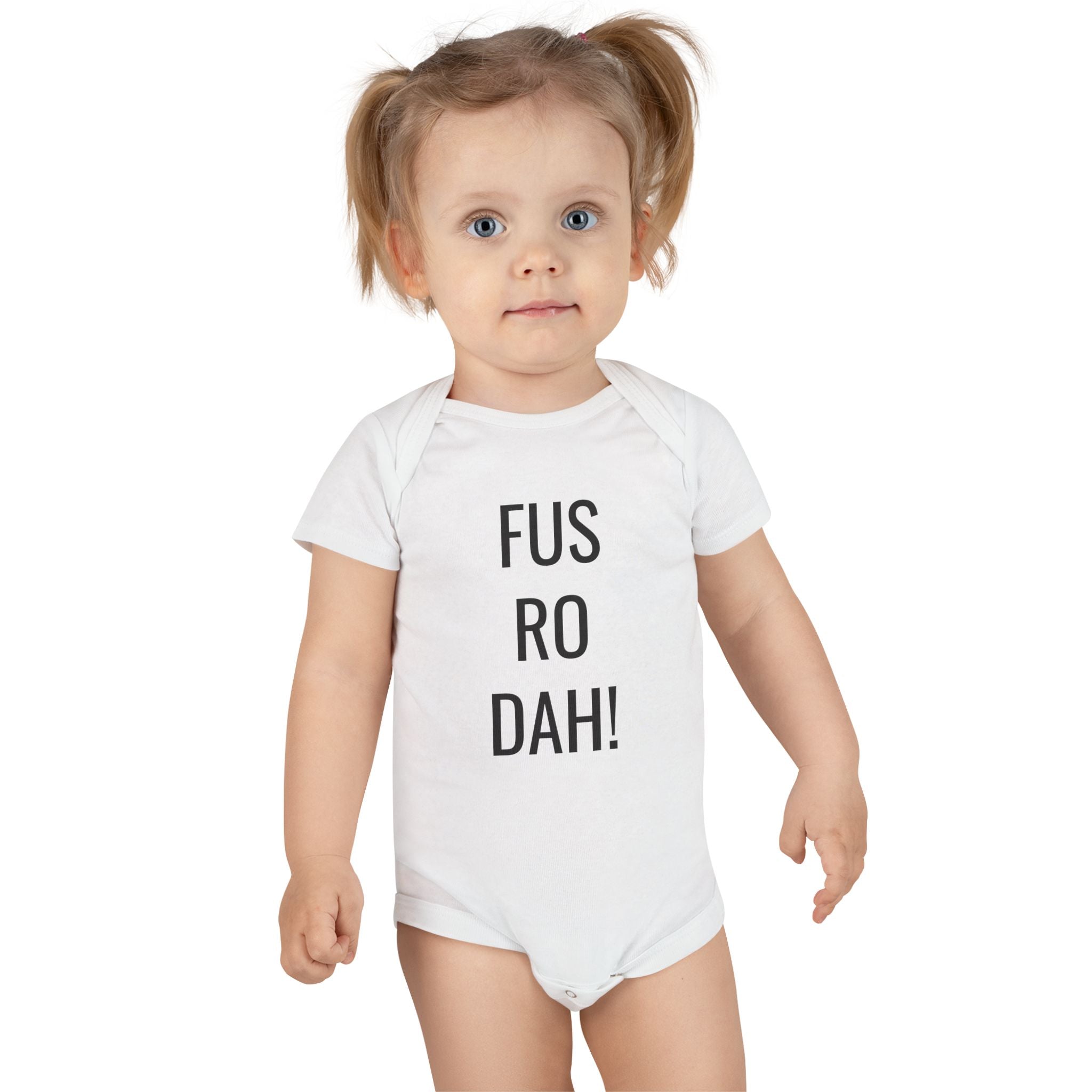 Dragonborn 'FUS RO DAH!'  Onesie® Organic Baby Bodysuit