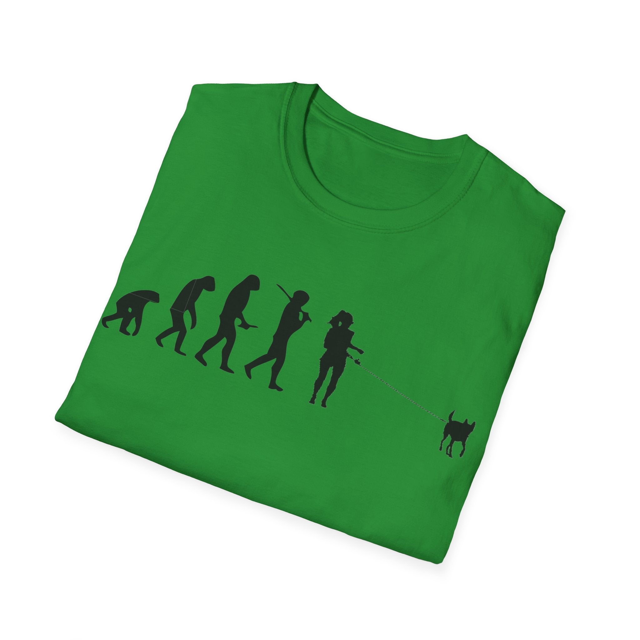 Dog walker evolution Unisex Softstyle T-Shirt