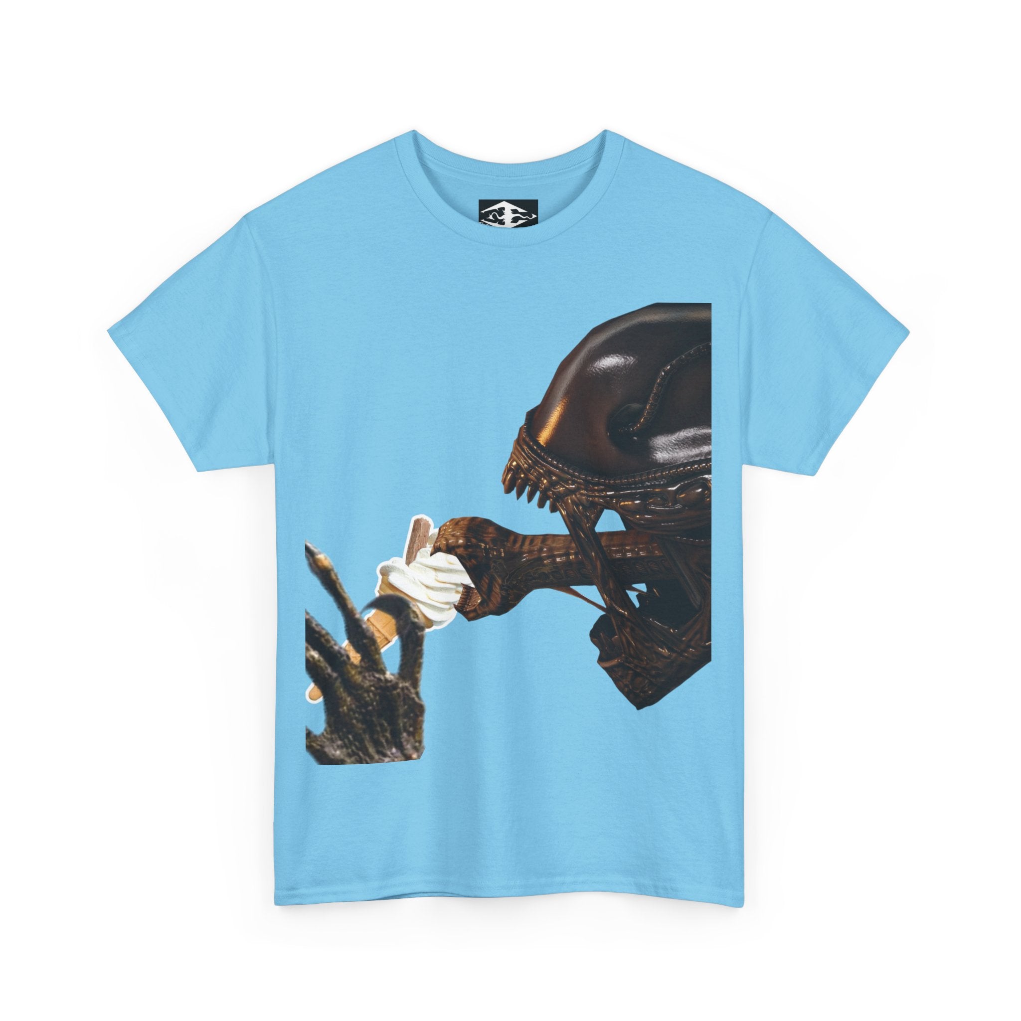 Alien ice cream Unisex Funny Heavy Cotton Tee