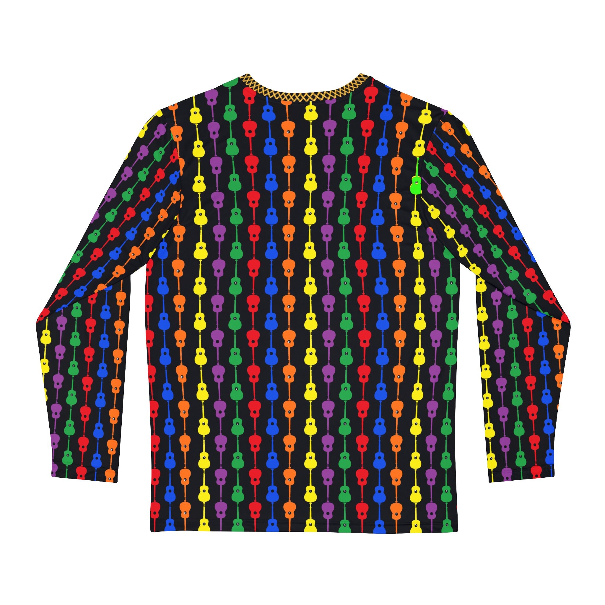 Fabled Fashion Guitar Duets multicolour pattern AOP Men's Long sleeve Shirt