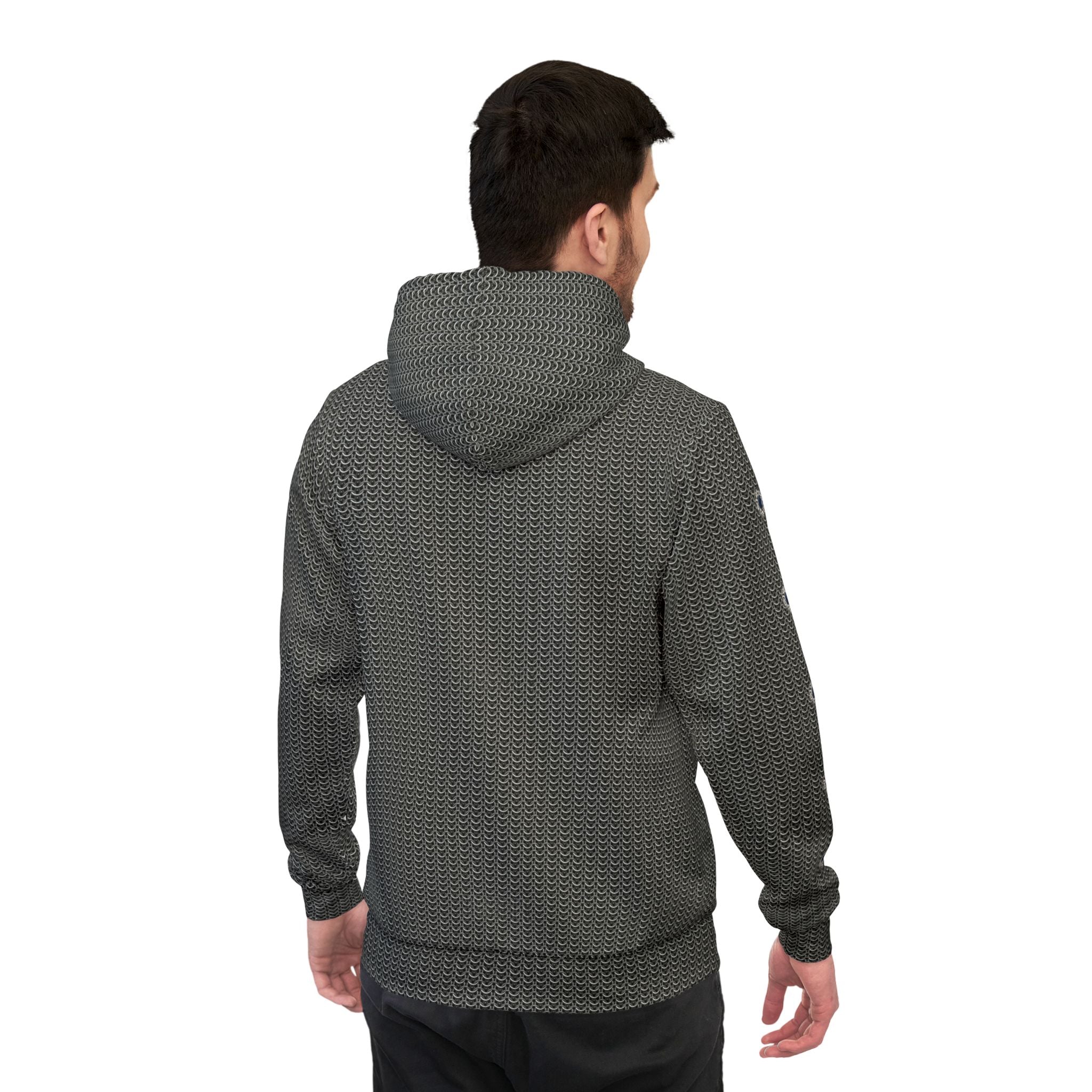 Fabled Fashion Chainmail effect Athletic Hoodie (AOP)