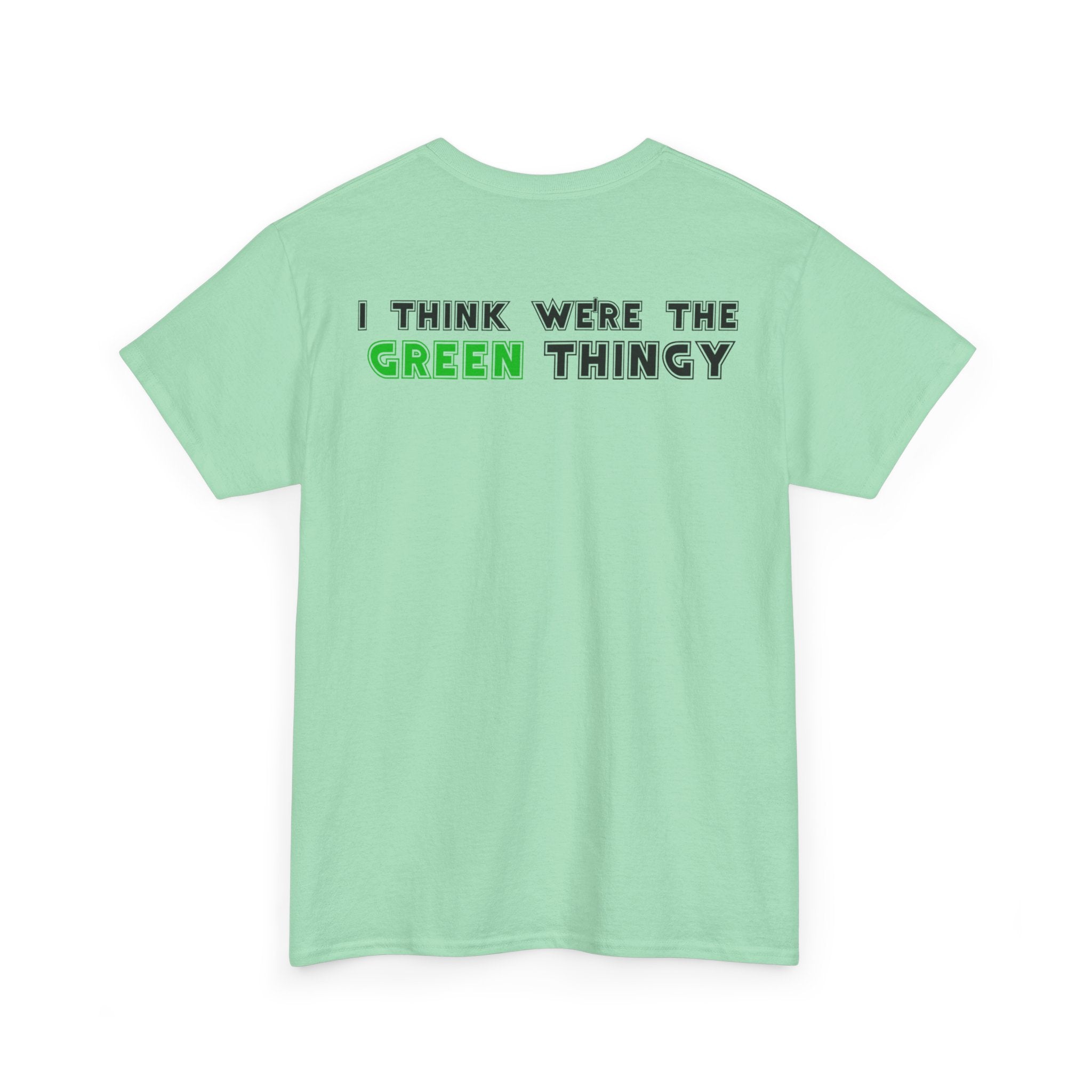 Red Thingy moving towards the Green thingy Funny Unisex Heavy Cotton Tee