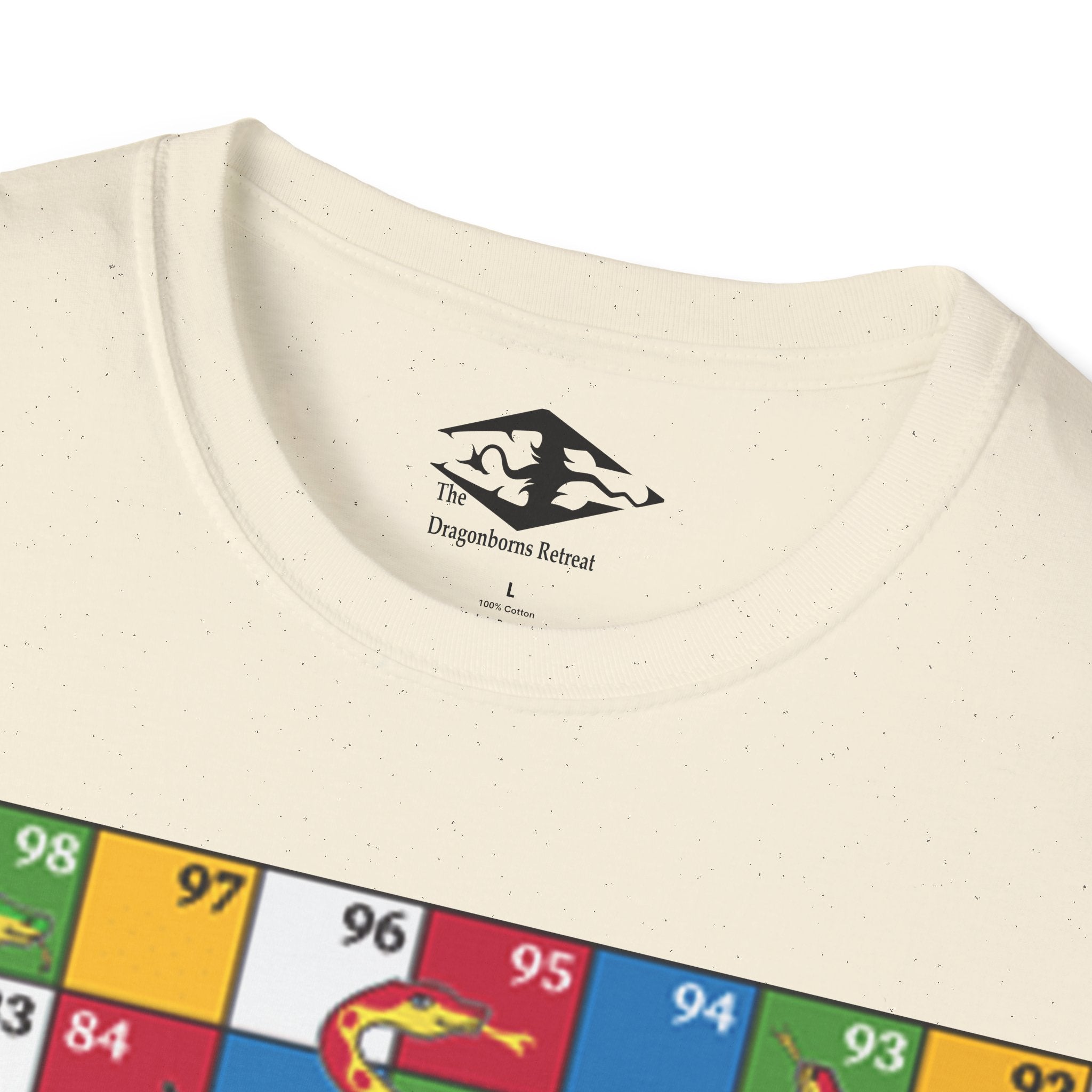 Travel Snakes and Ladders Board Unisex Softstyle T-Shirt (pieces not included)