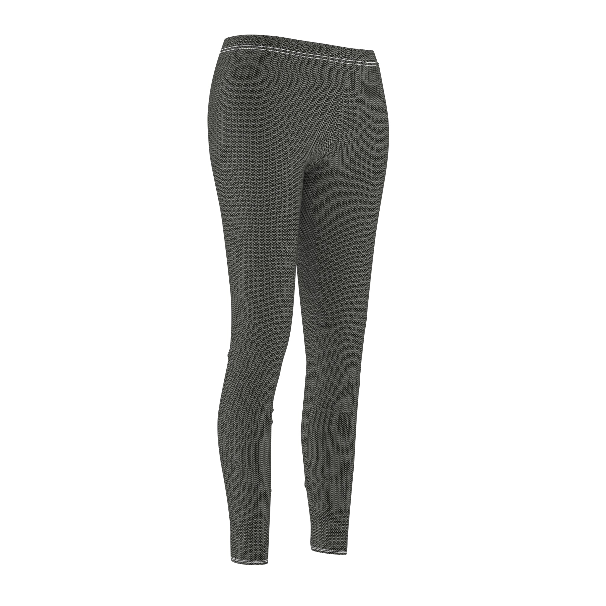 Fabled Fashion Chainmail effect Women's Cut & Sew Casual Leggings (AOP)
