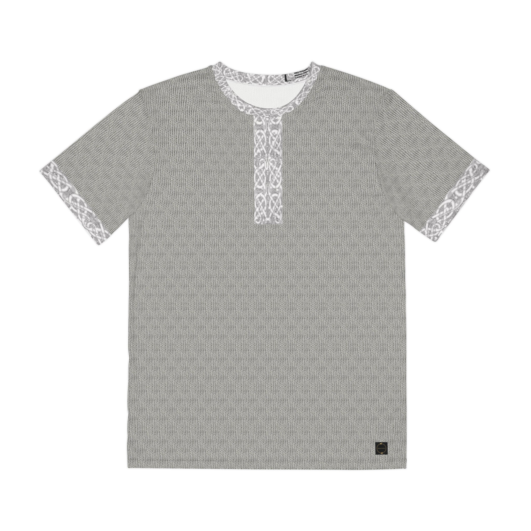 Fabled Fashion LOTR Mithril inspired Elvish Chainmail effect Men's Polyester Tee (AOP)