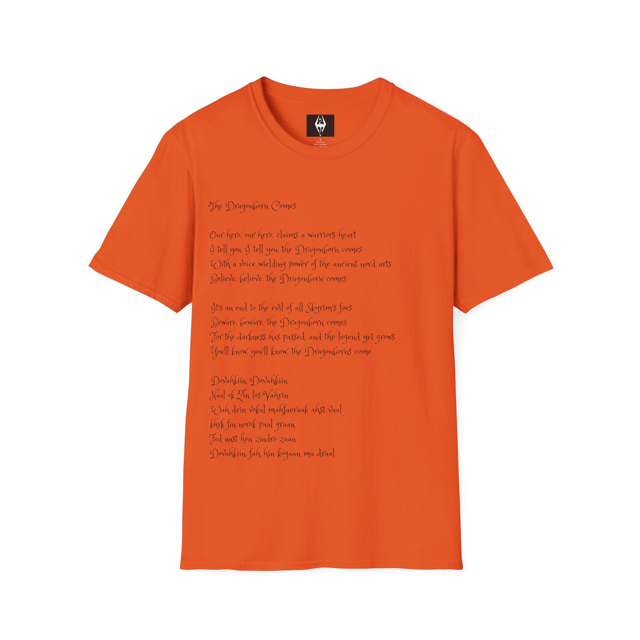 'The Dragonborn comes' Unisex Softstyle T-Shirt