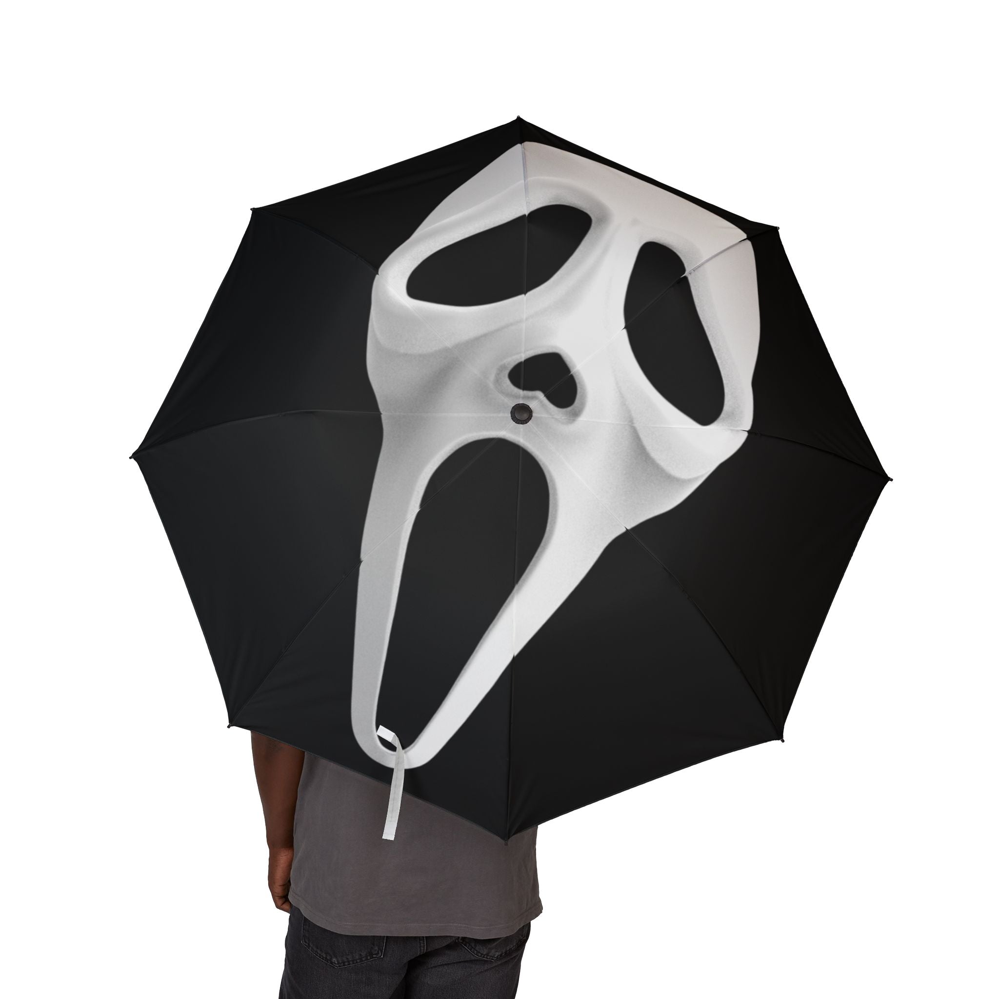 Umbrella Halloween Ghostface Scream Design