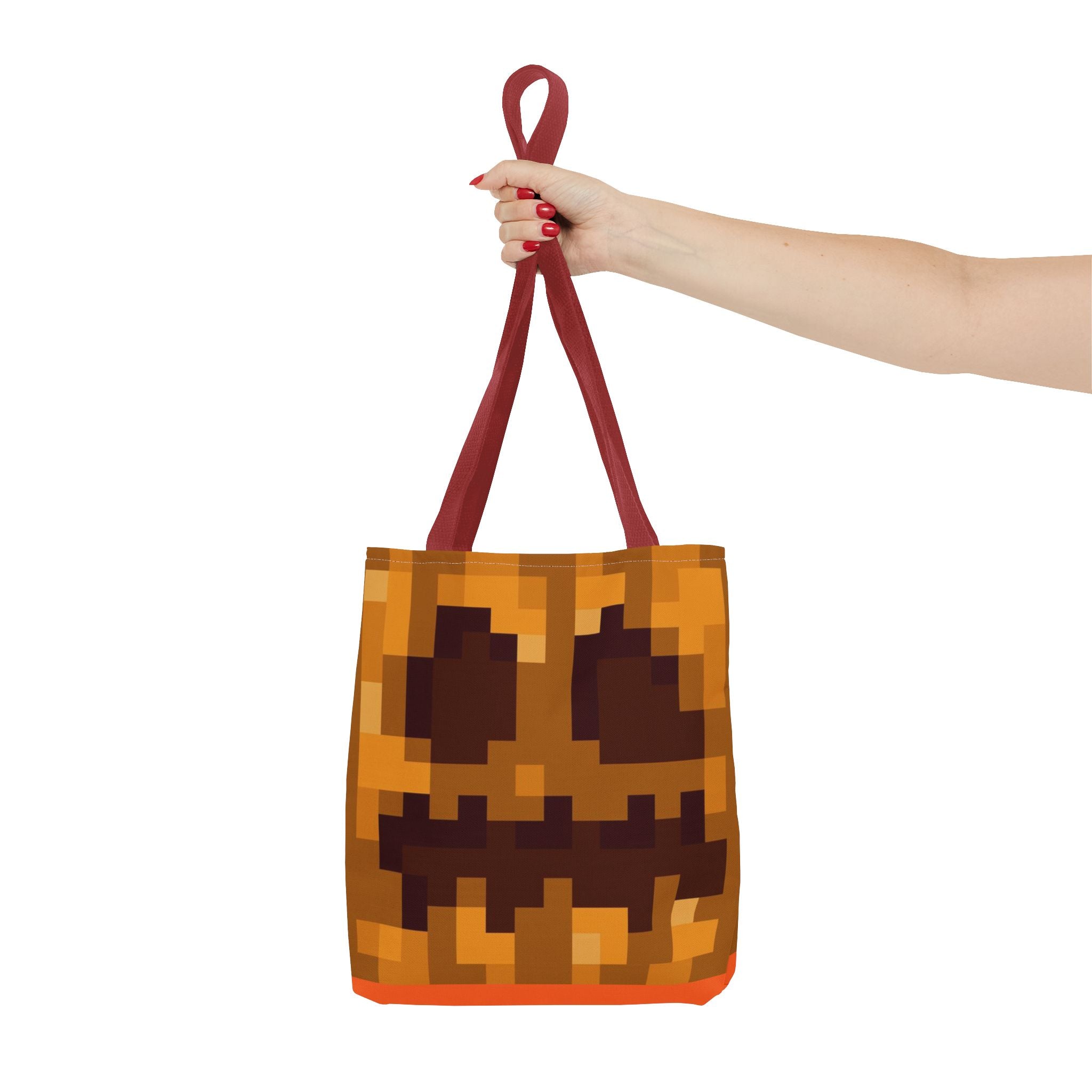 Minecraft Jack O Lantern inspired pumpkin Tote Bag (AOP) Perfect for  Halloween