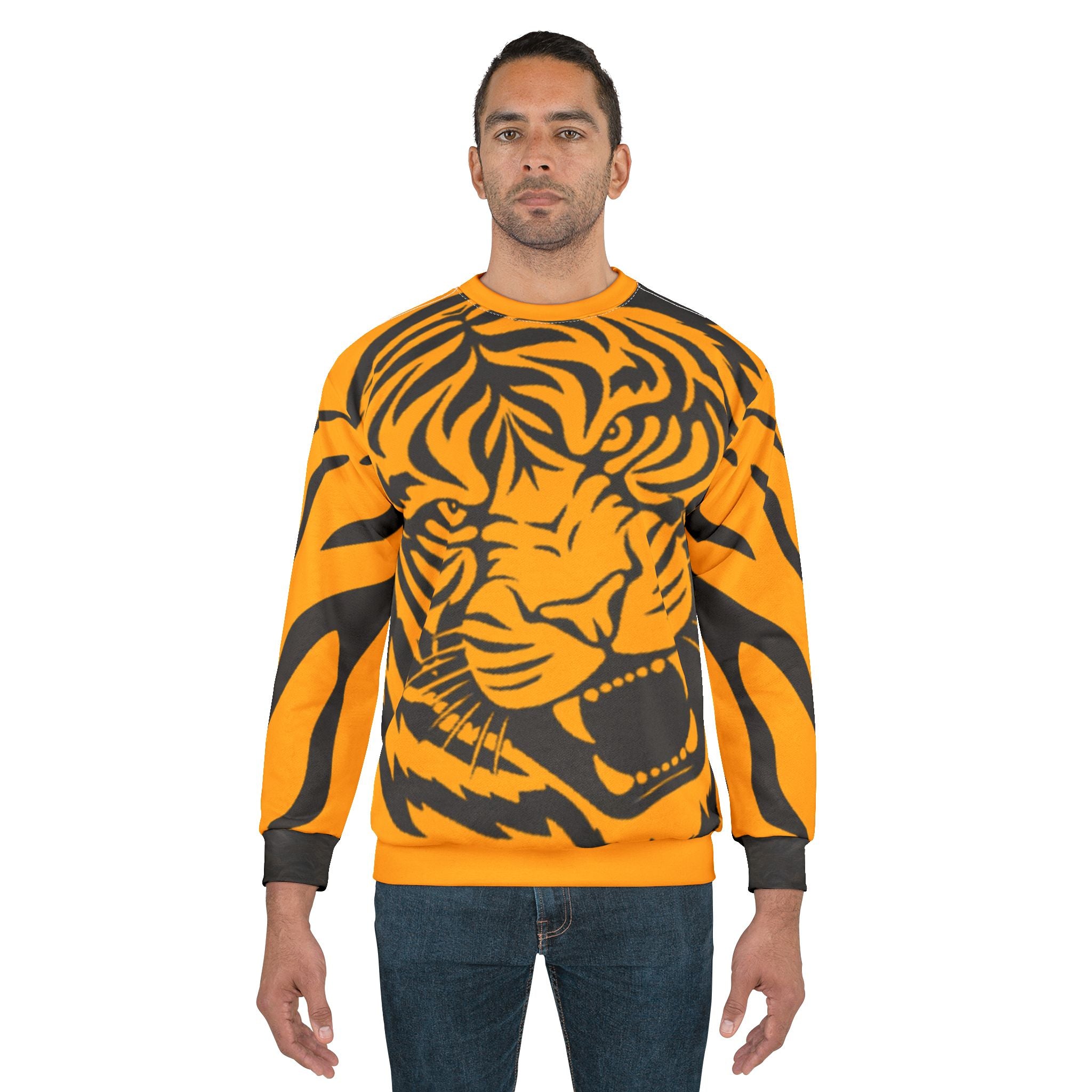 Tiger Print Unisex Sweatshirt (AOP)