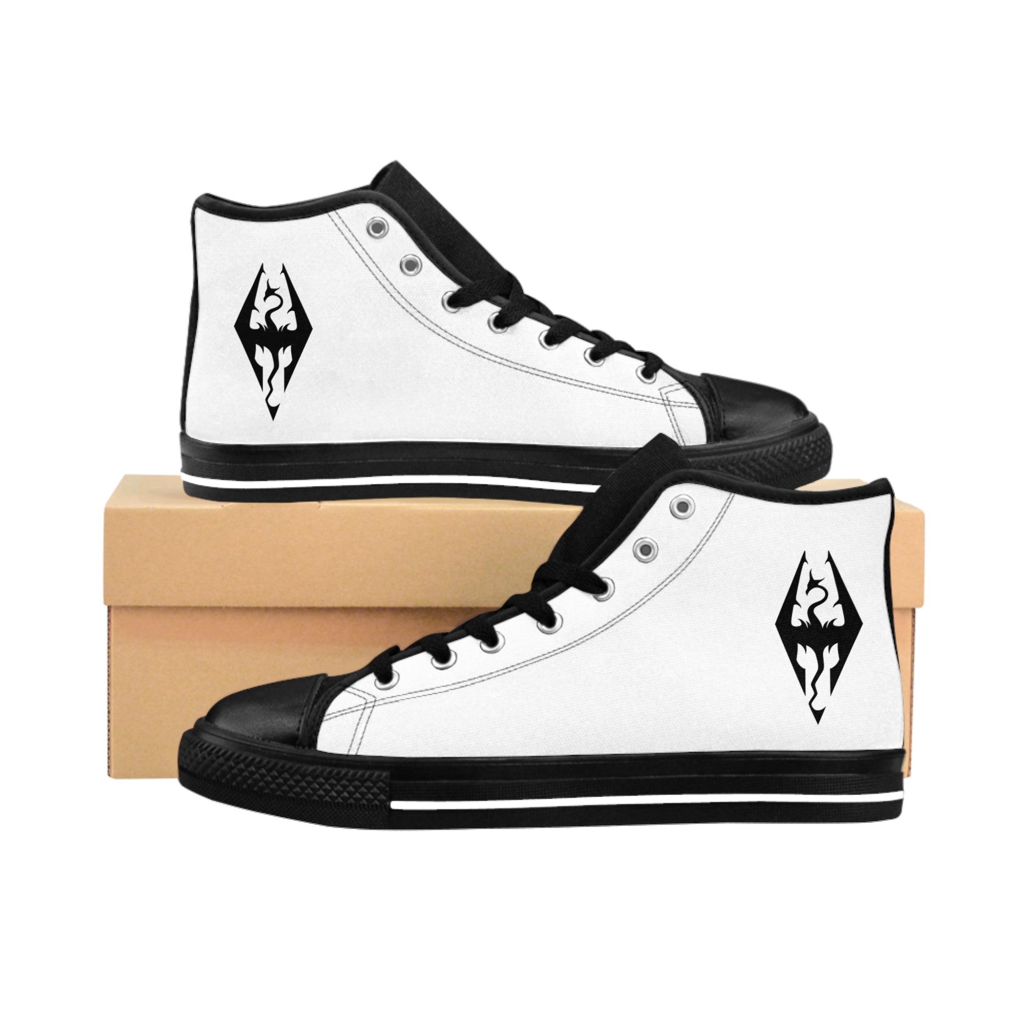 Dragonborn Women's Classic Sneakers (White)