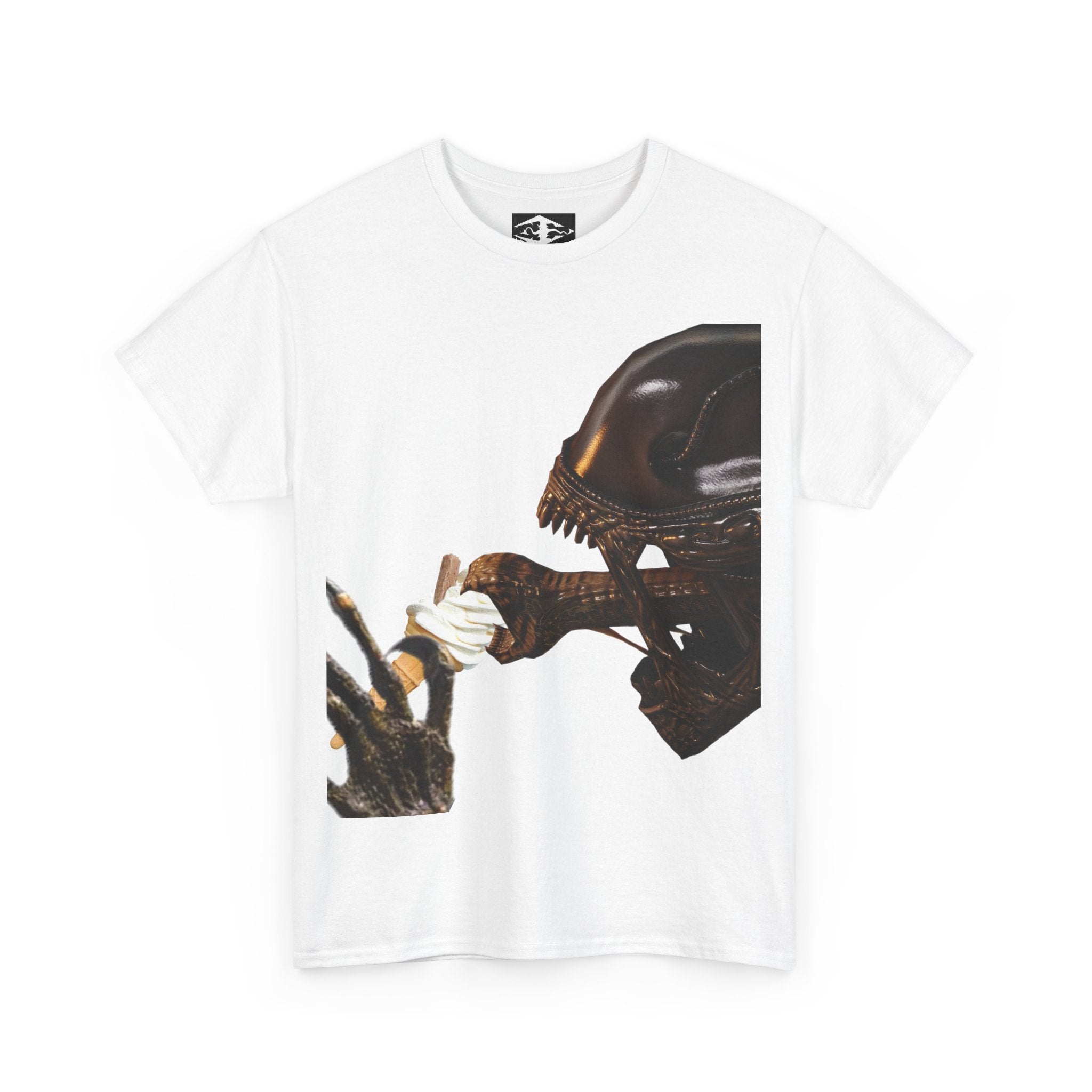 Alien ice cream Unisex Funny Heavy Cotton Tee