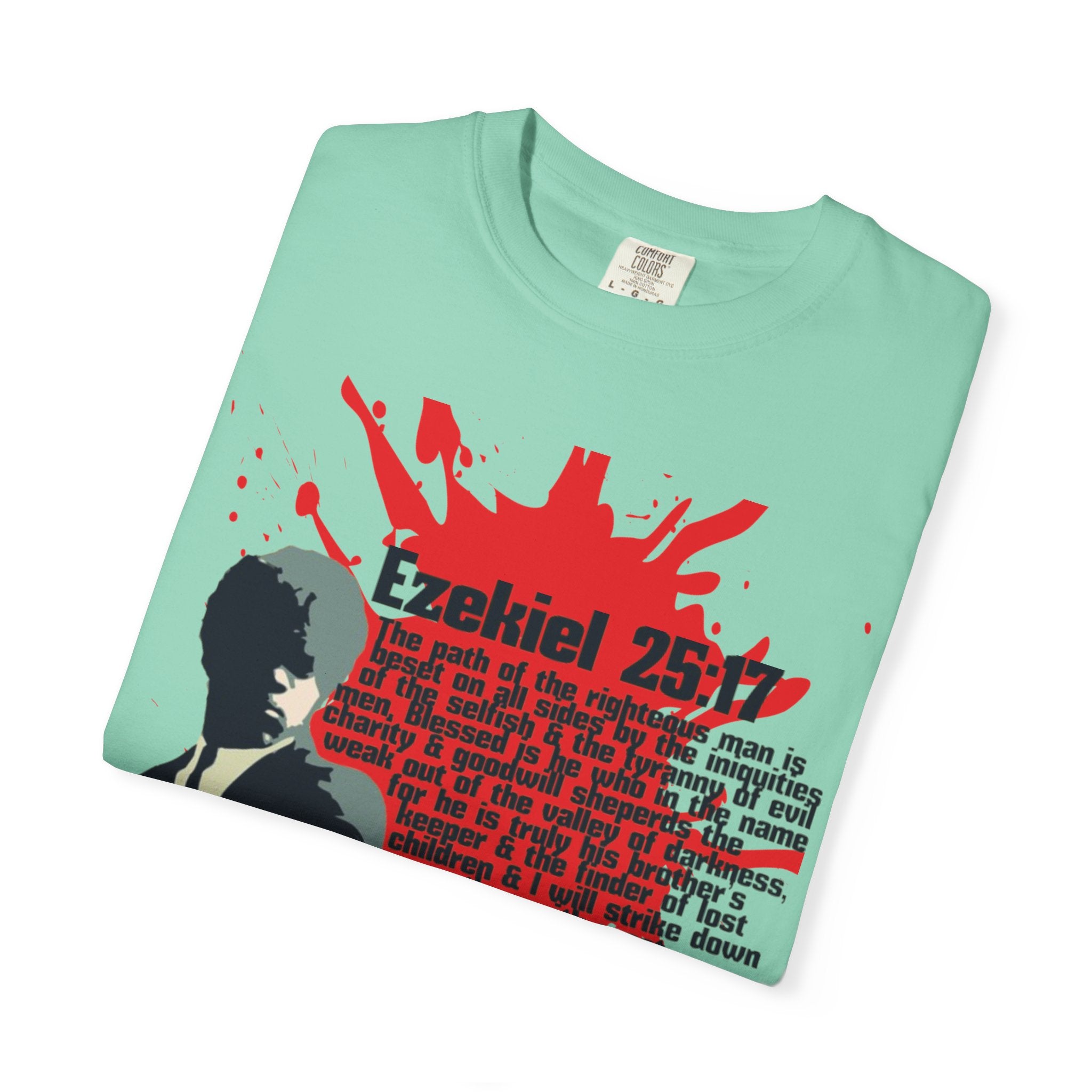 Pulp Fiction inspired Ezekiel 25:17 Unisex Garment-Dyed T-shirt