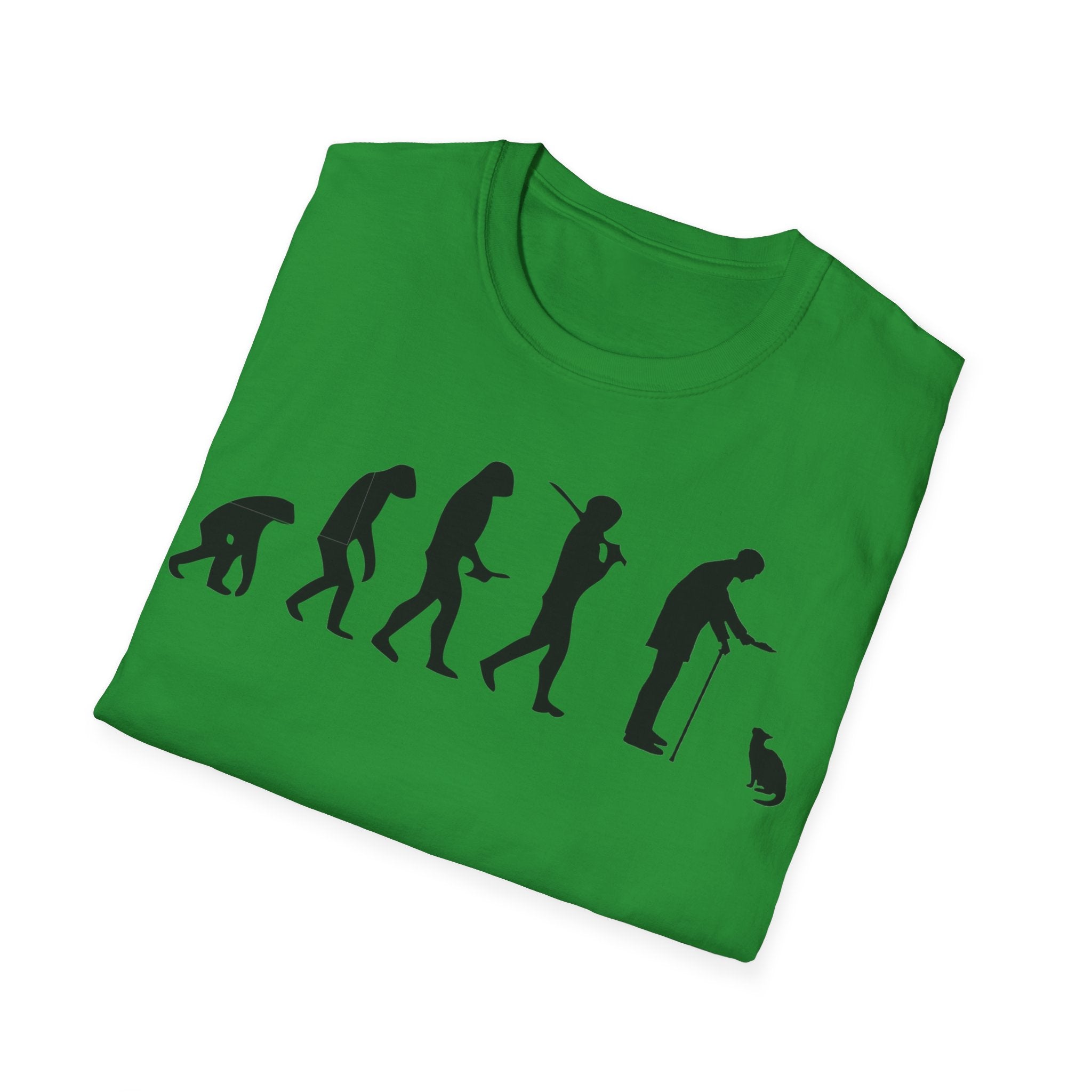 Cat Lover evolution Unisex Softstyle T-Shirt