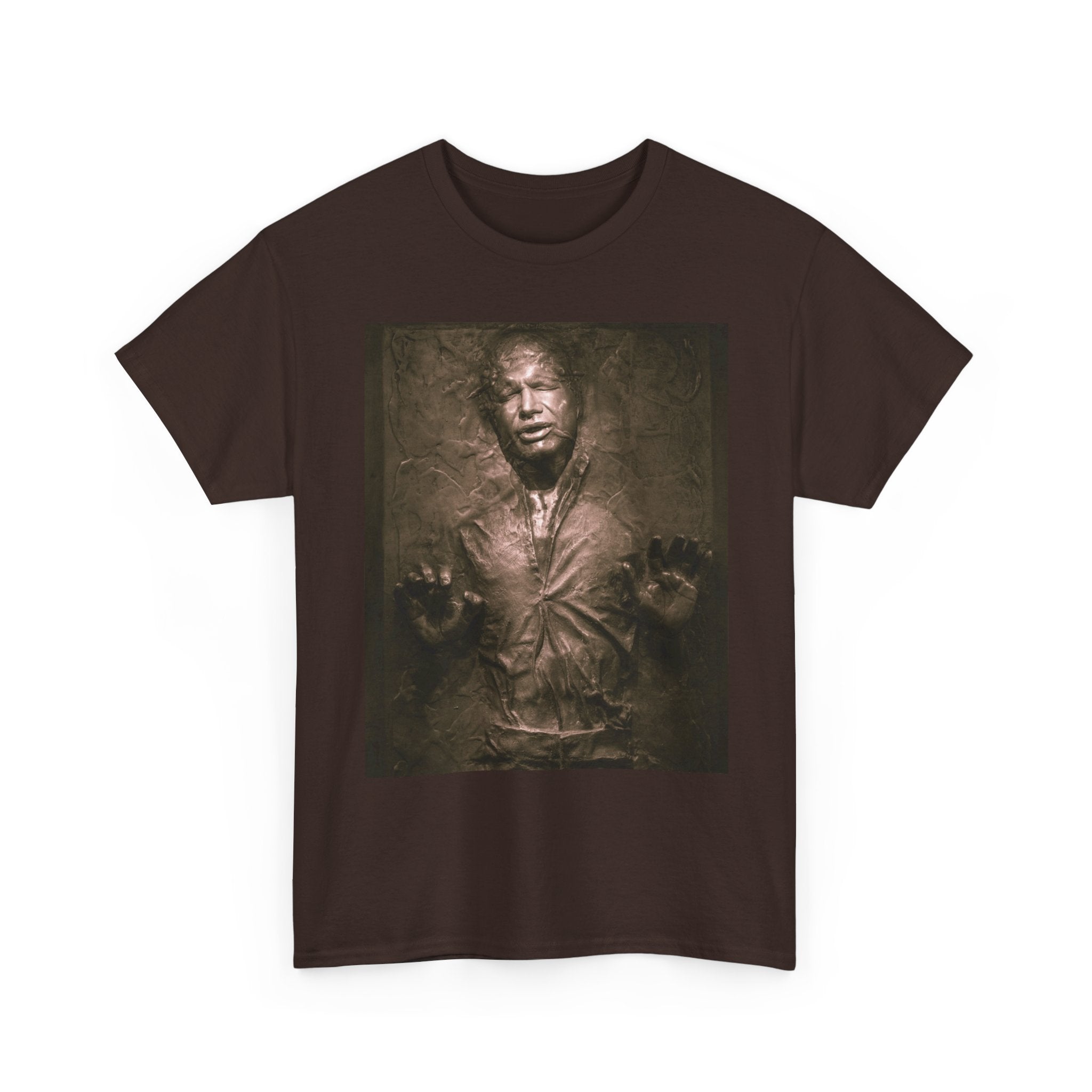 Han Solo Frozen in Carbonite Fanart Tee, Star Wars Graphic Shirt, Sci-Fi Movie T-shirt, Geeky Apparel Gift, Unisex Graphic Tee, Galaxy Far