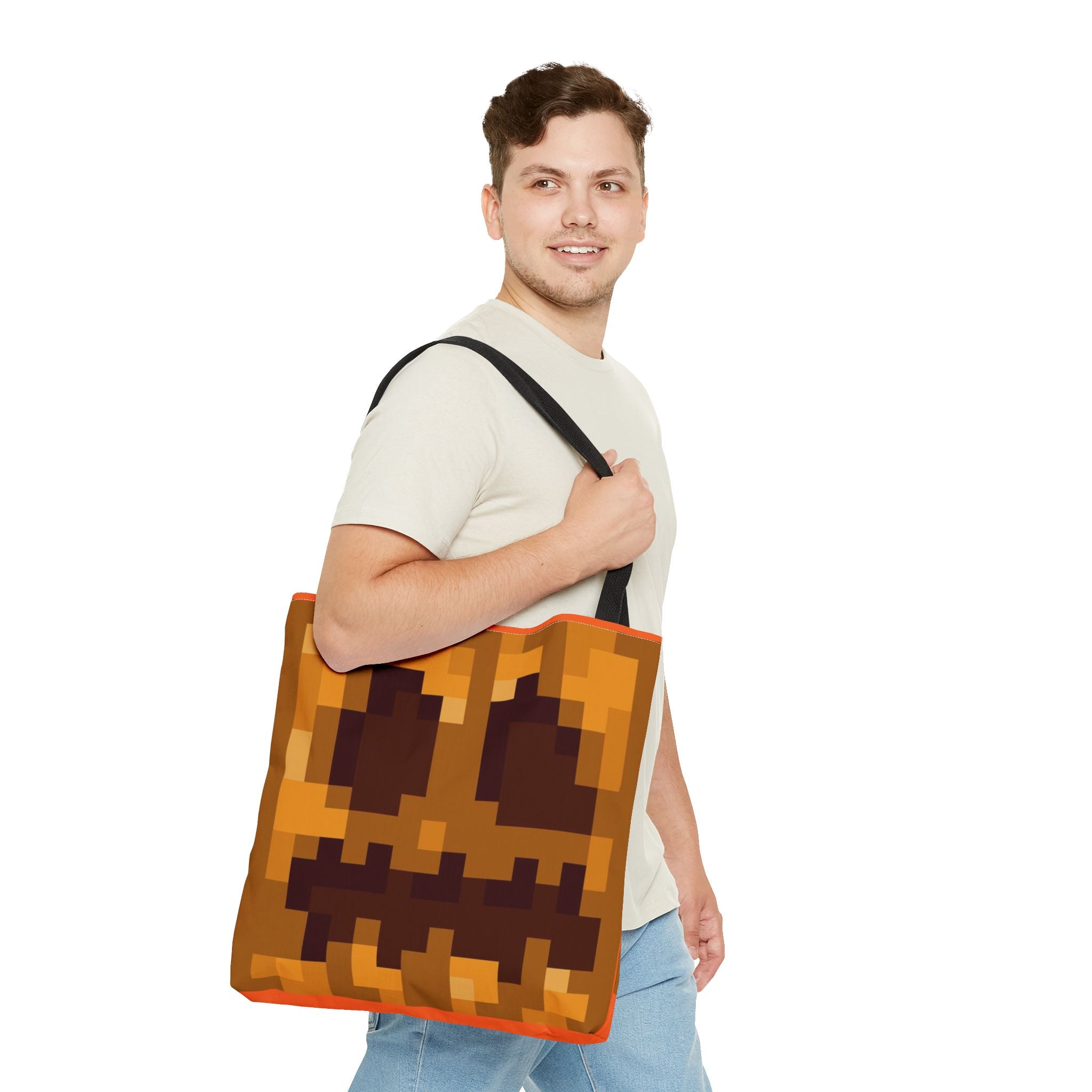 Minecraft Jack O Lantern inspired pumpkin Tote Bag (AOP) Perfect for  Halloween
