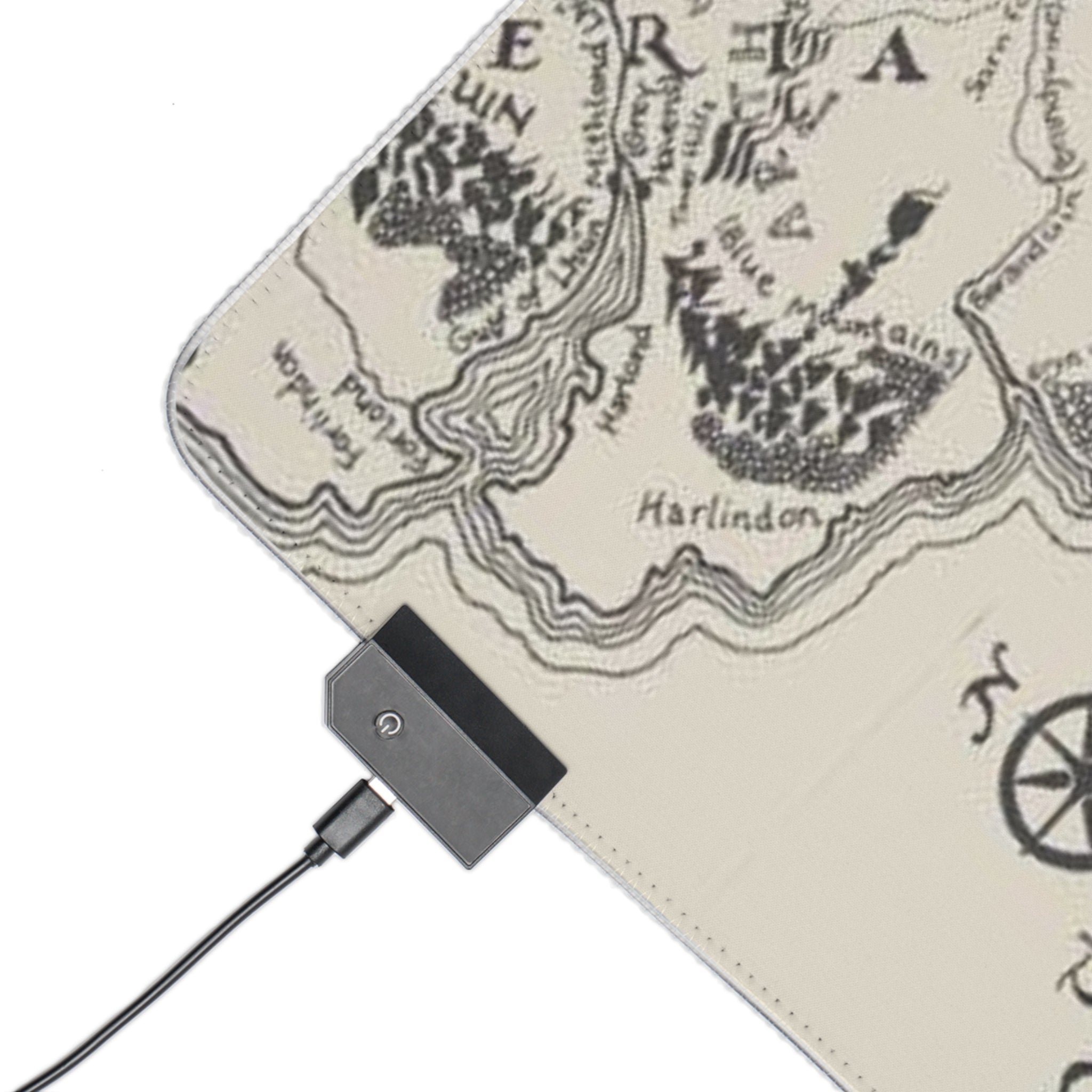 Lord of the rings inspired Middle Earth LED Gaming Mouse Pad