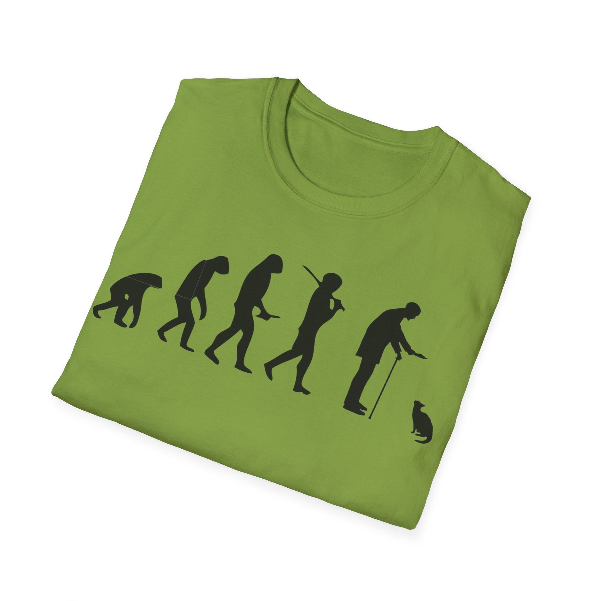 Cat Lover evolution Unisex Softstyle T-Shirt