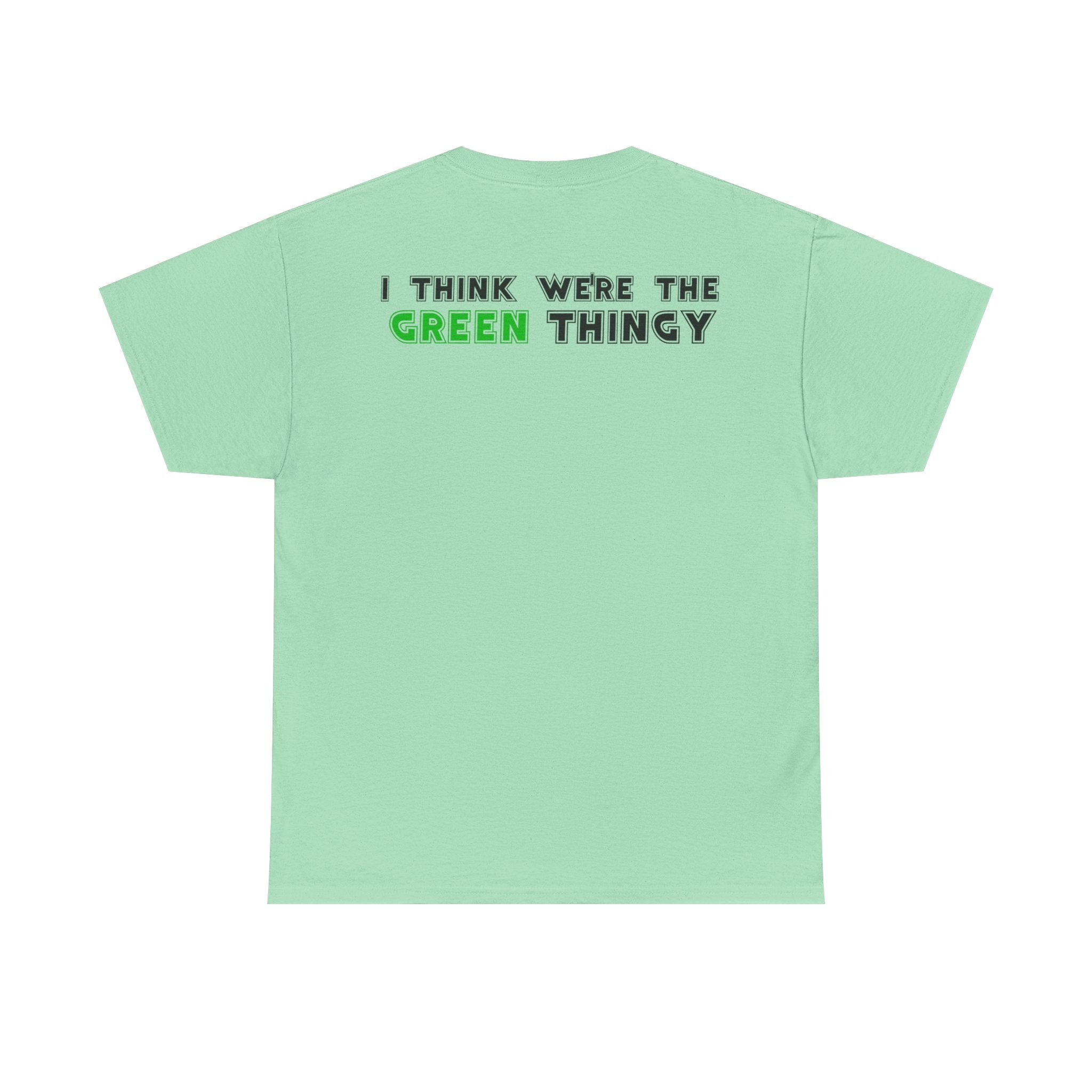 Red Thingy moving towards the Green thingy Funny Unisex Heavy Cotton Tee