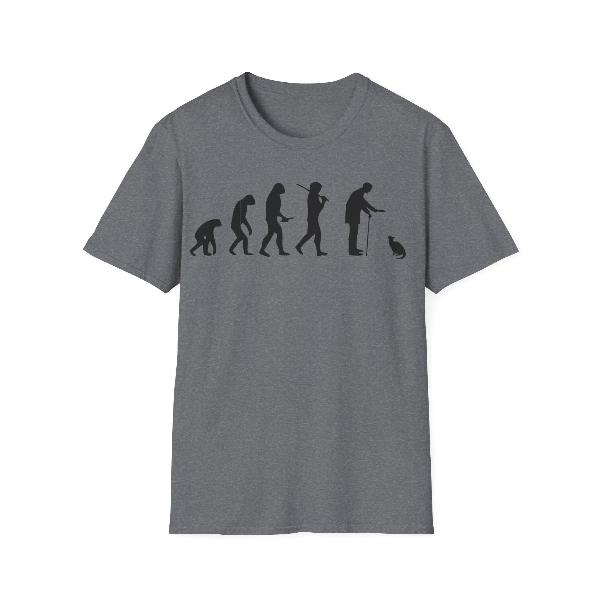 Cat Lover evolution Unisex Softstyle T-Shirt