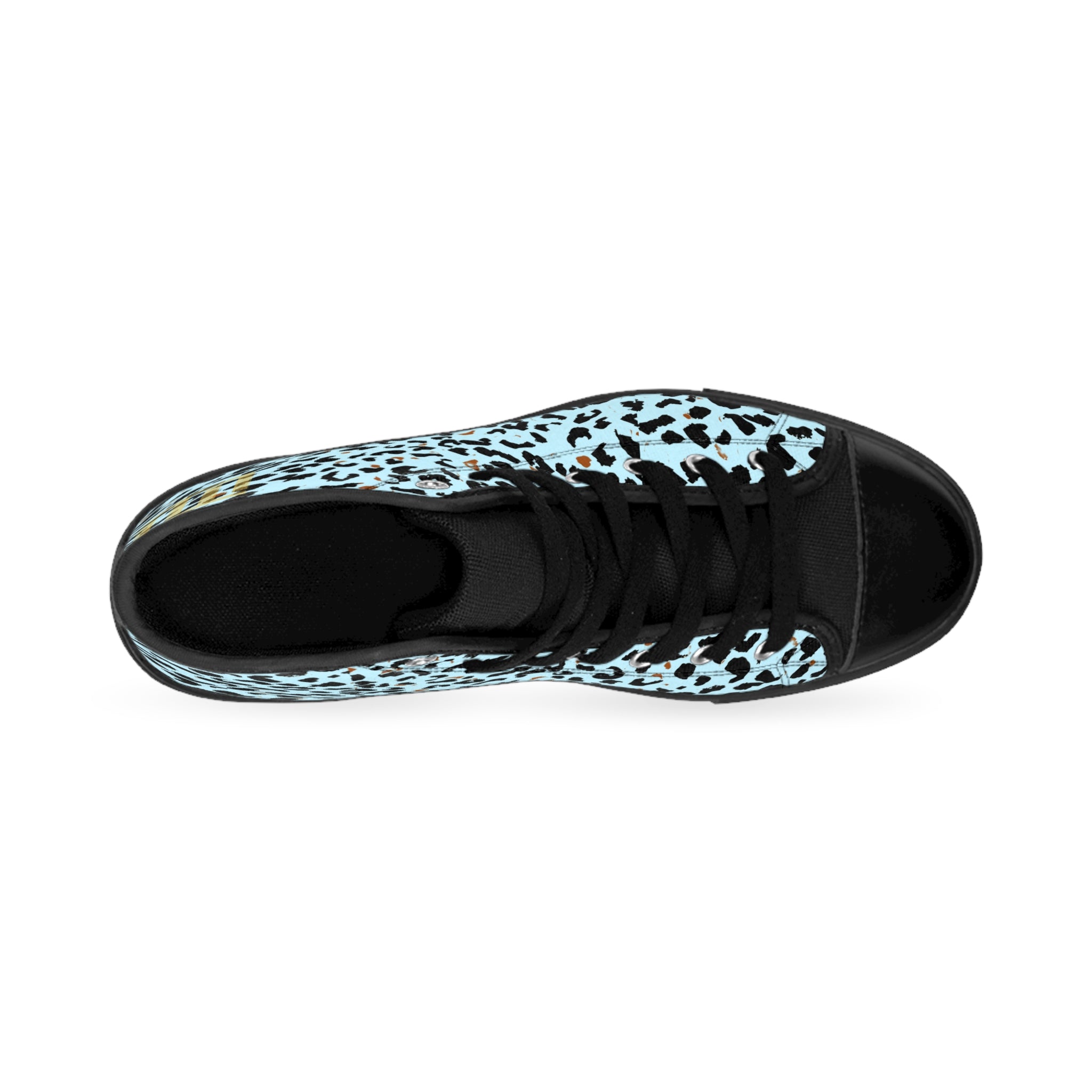 Fabled Fashion Blue Leopard print Women's Classic Sneakers