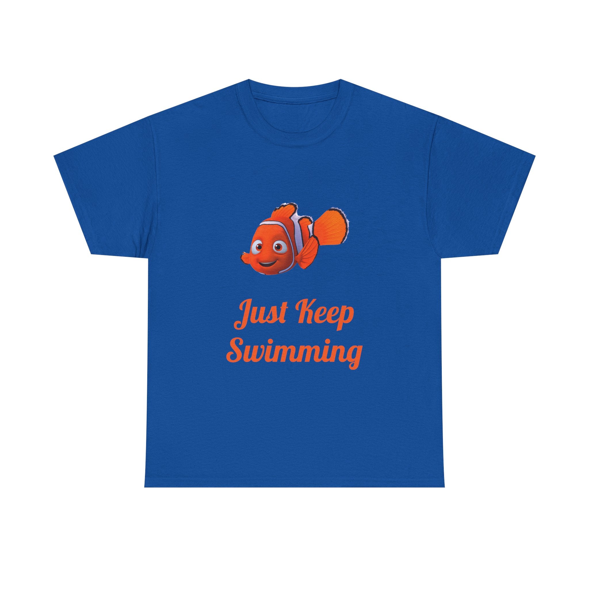 Nemo 'Just Keep Swimming' Unisex Funny Motivational Heavy Cotton Tee