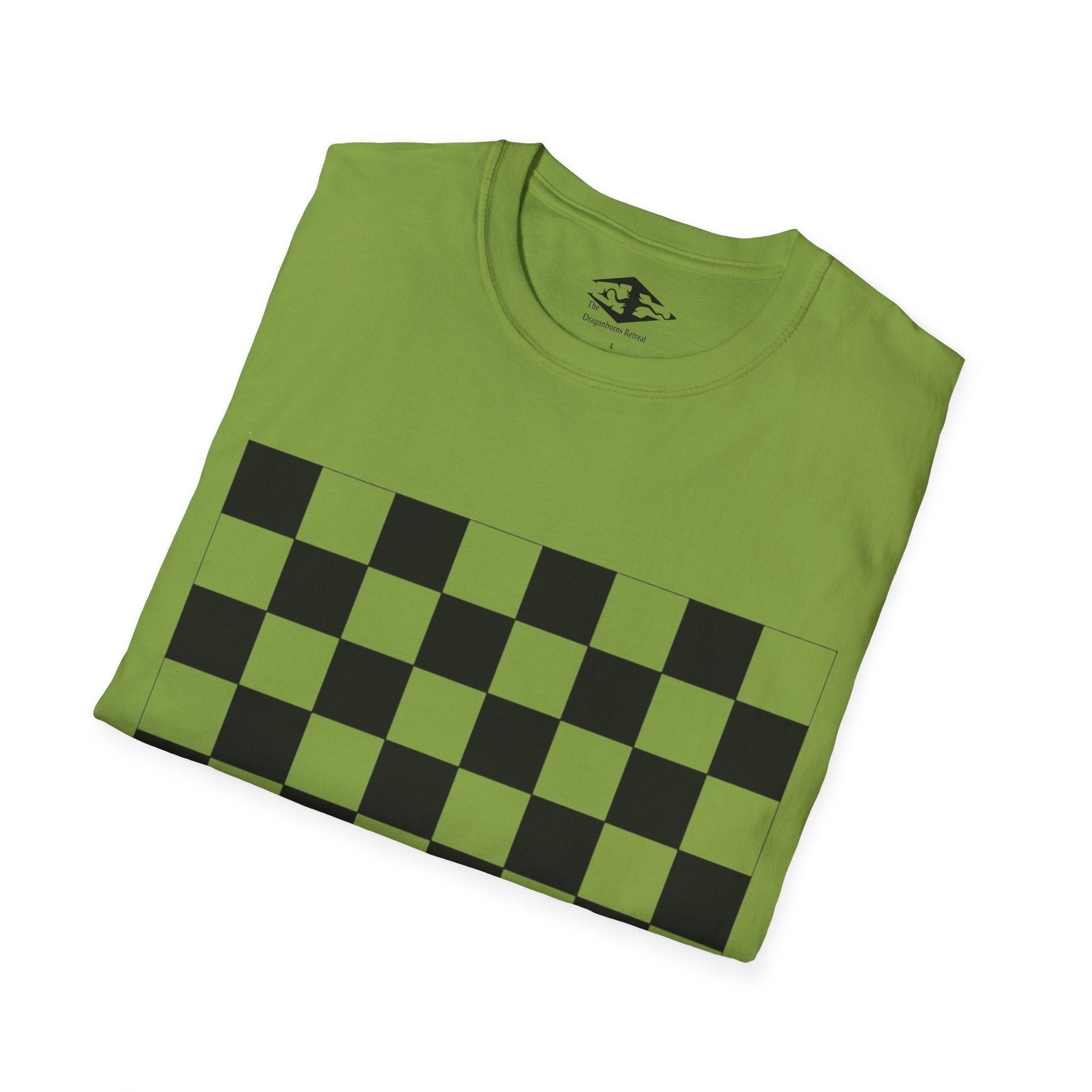 Travel Chess Board Unisex Softstyle T-Shirt (pieces not included)