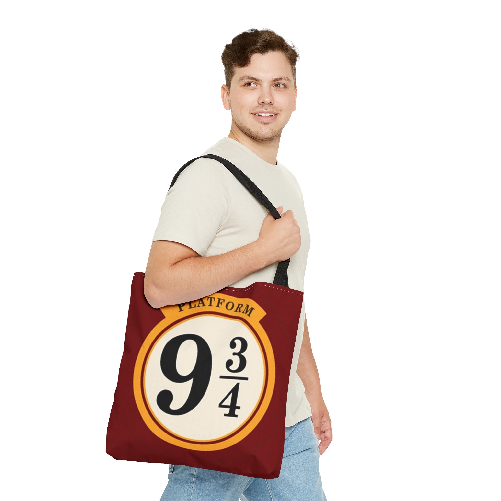 Platform 9 3/4 Harry Potter Hogwarts express inspired AOP Tote Bag