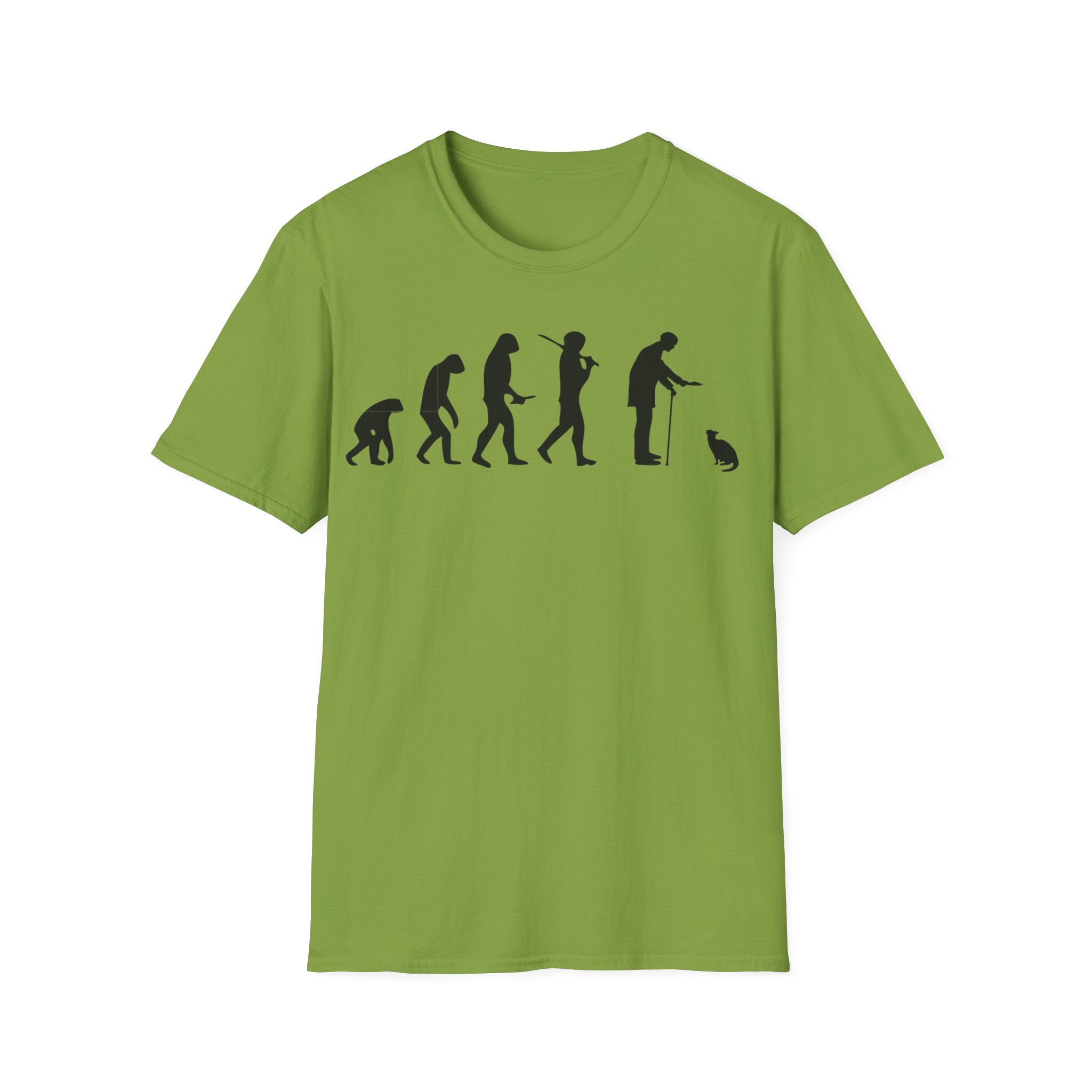 Cat Lover evolution Unisex Softstyle T-Shirt
