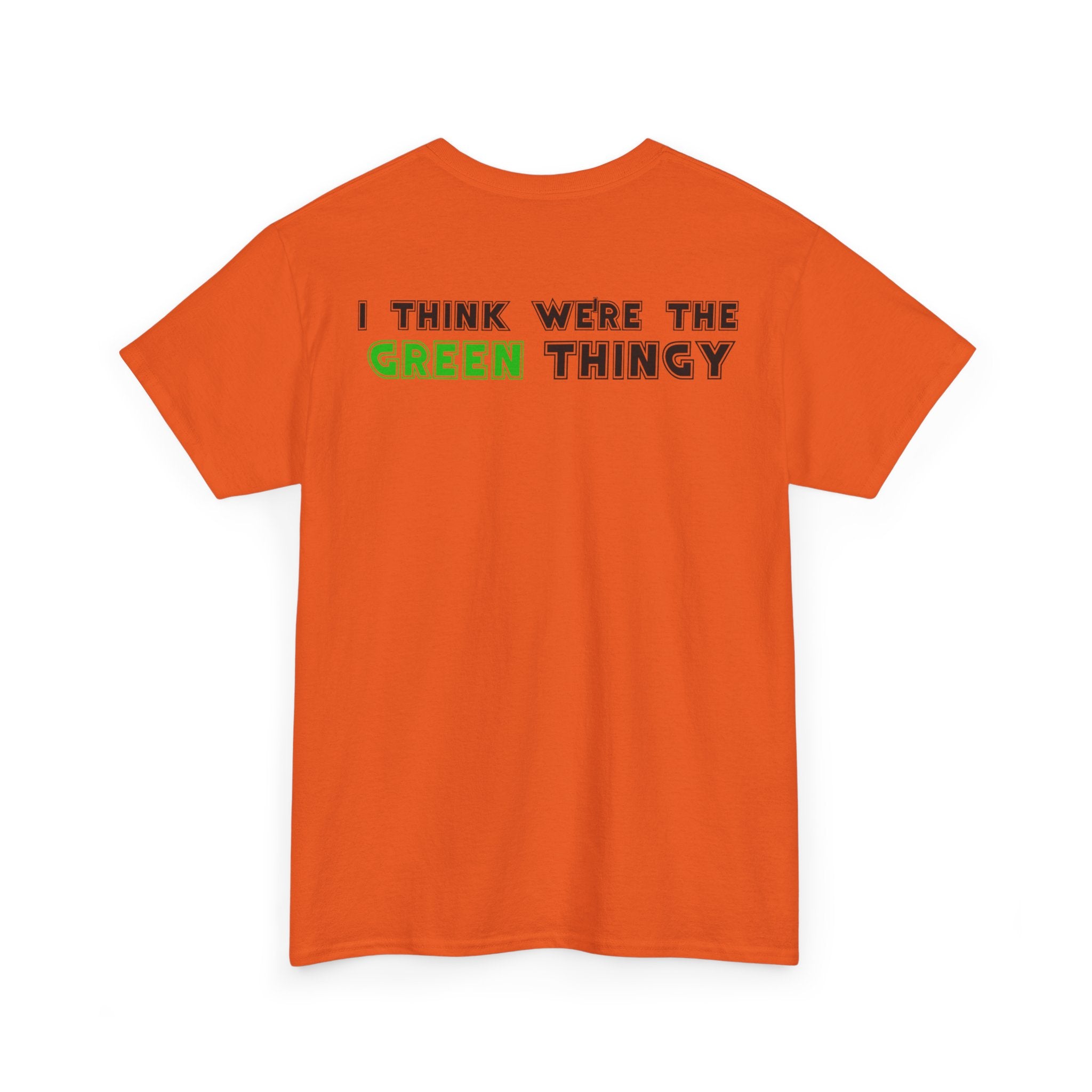 Red Thingy moving towards the Green thingy Funny Unisex Heavy Cotton Tee