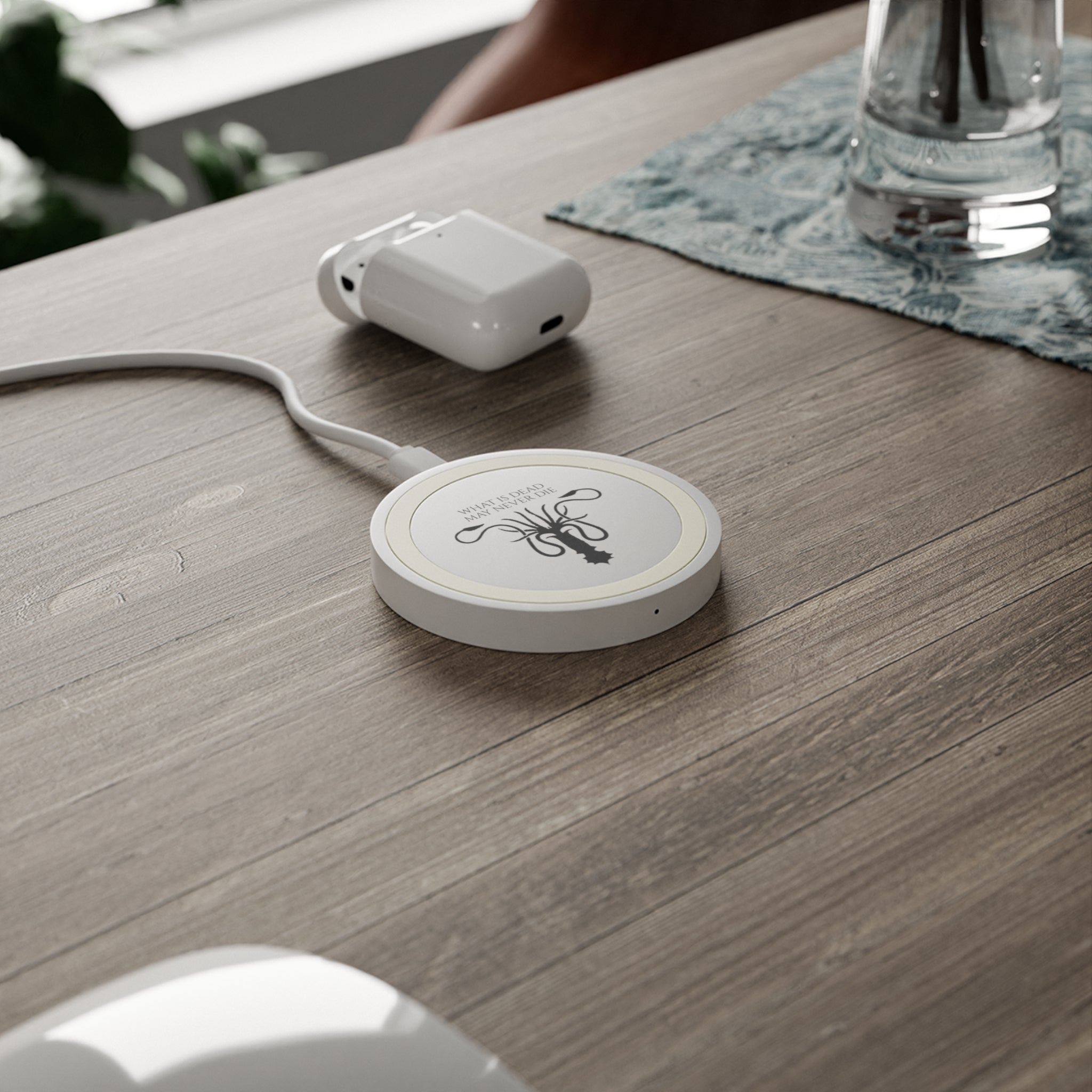Game of Thrones inspired House Greyjoy 'What is dead may never die' Quake Wireless Charging Pad
