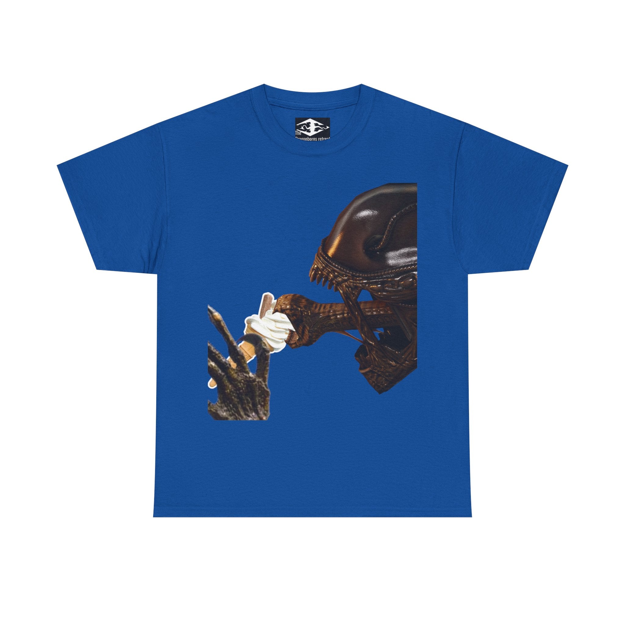 Alien ice cream Unisex Funny Heavy Cotton Tee