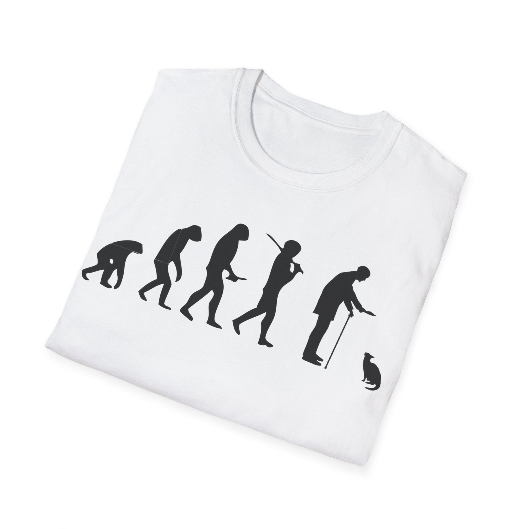 Cat Lover evolution Unisex Softstyle T-Shirt