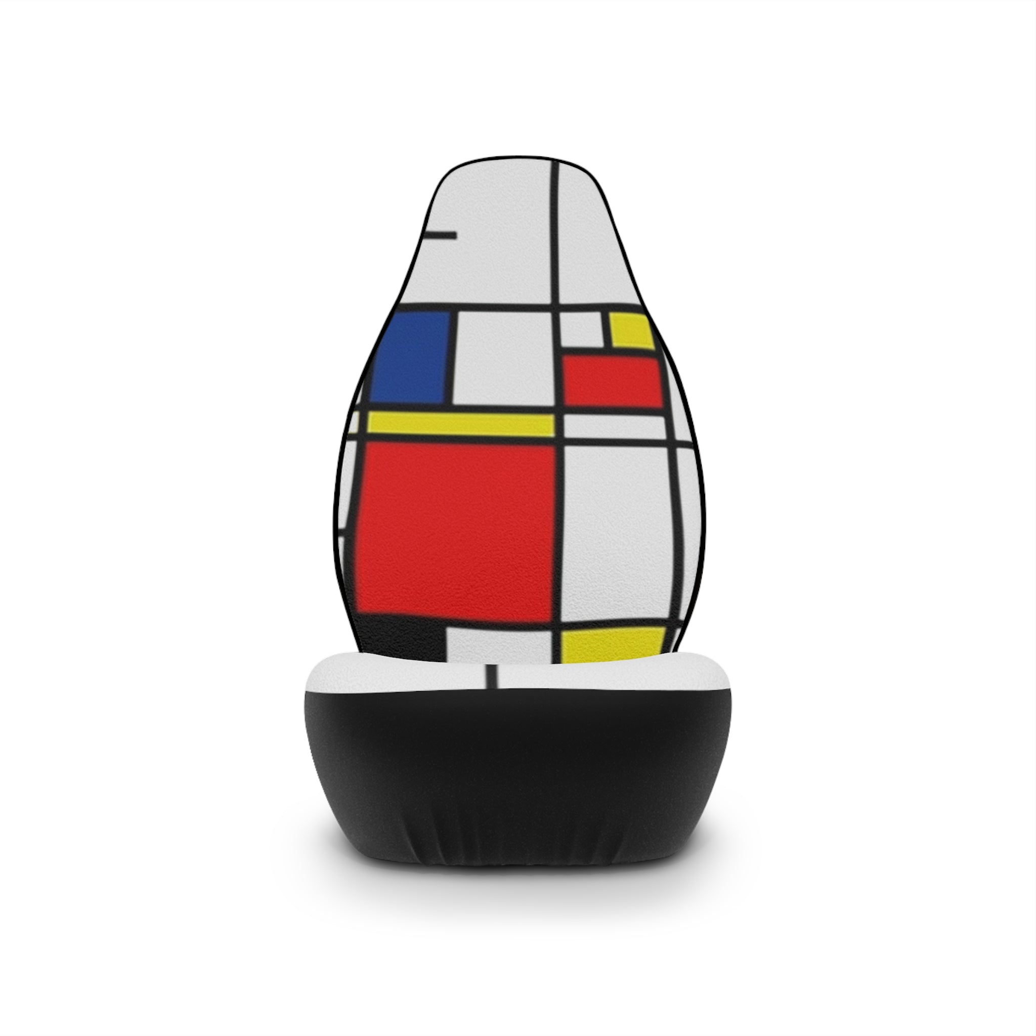 Fabled Fashion Peit Mondrian inspired pattern effect AOP print Car Seat Covers