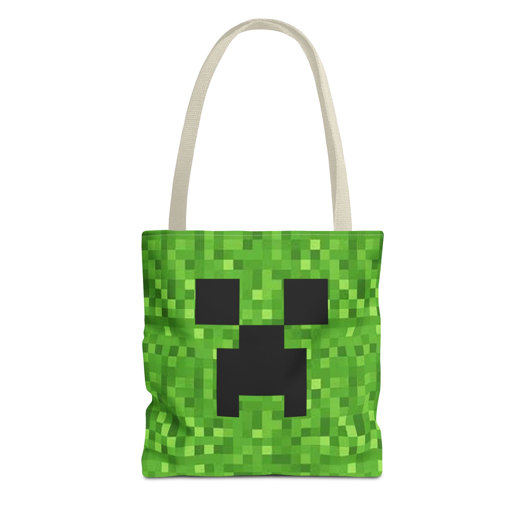 Minecraft Creeper inspired Tote Bag (AOP) Perfect for  Halloween