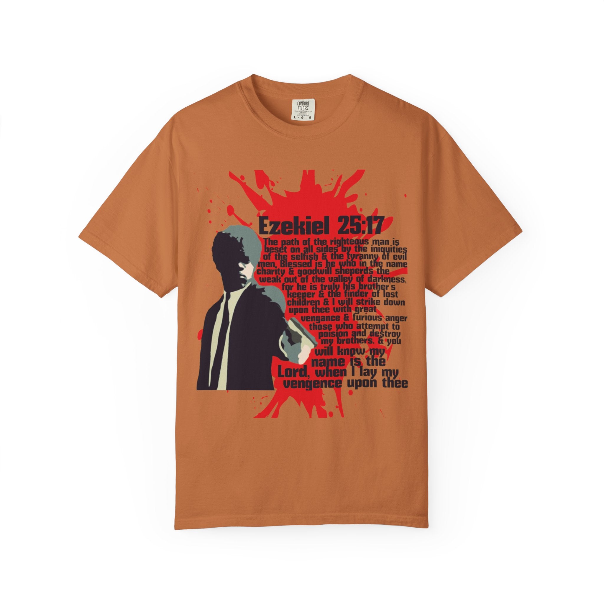 Pulp Fiction inspired Ezekiel 25:17 Unisex Garment-Dyed T-shirt
